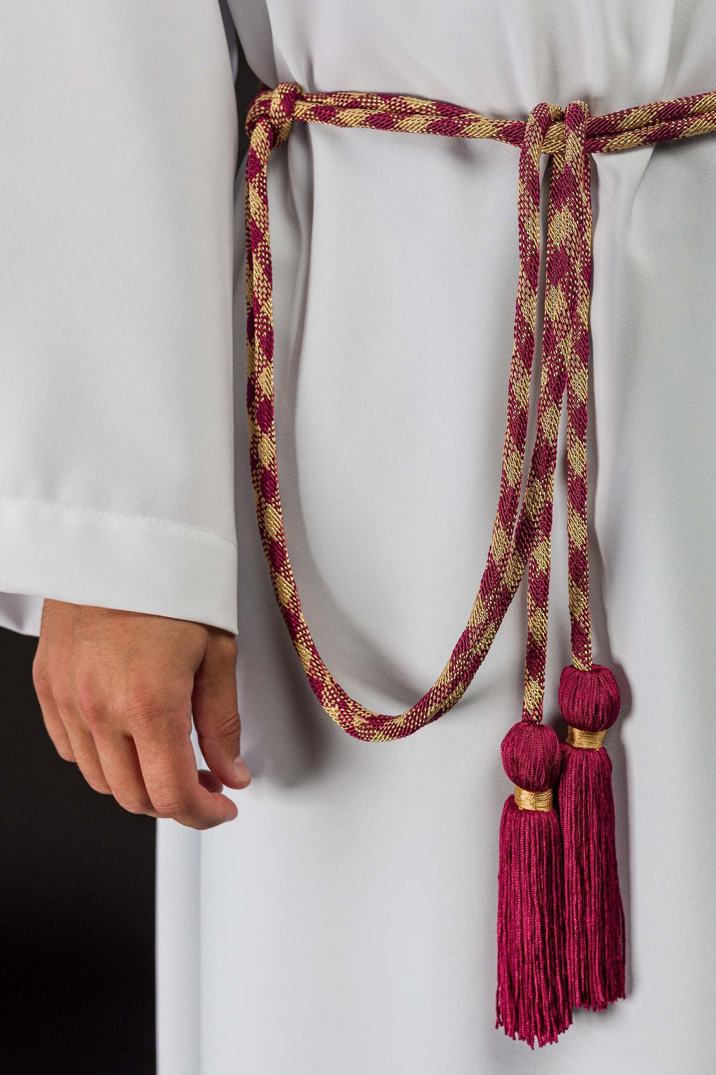 Cordon liturgique rouge et doré Premium