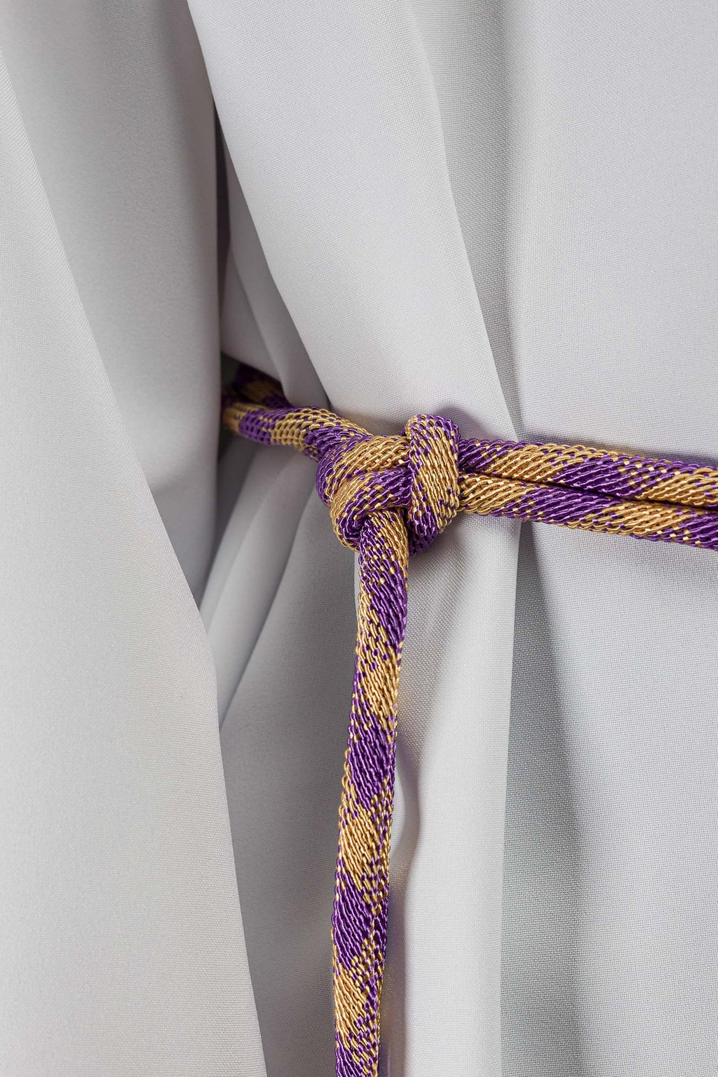 Cordon liturgique violet et doré Premium