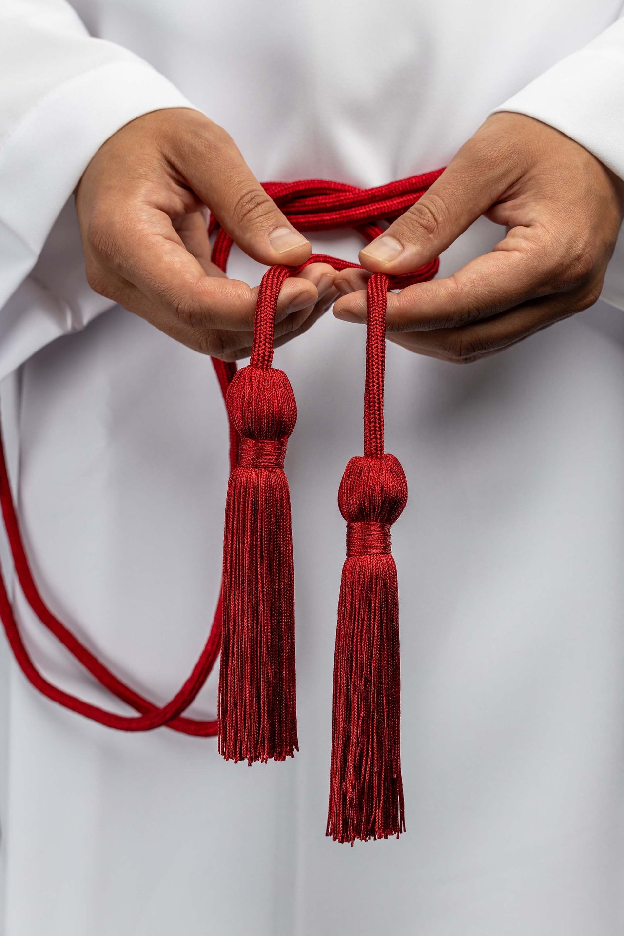 Cingulum liturgique rouge