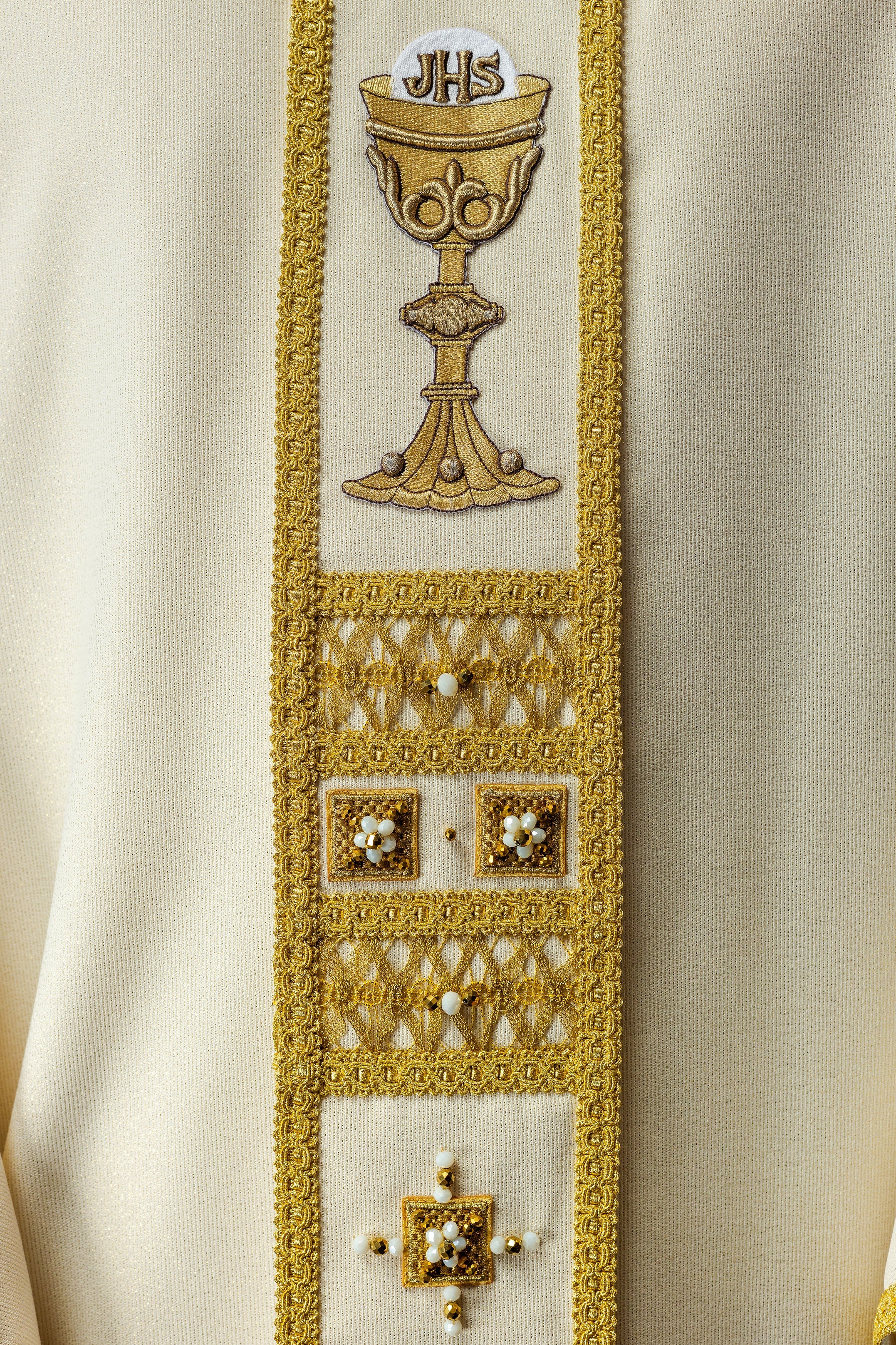 Chasuble faite à la main avec des pierres naturelles Fait à la main 7008