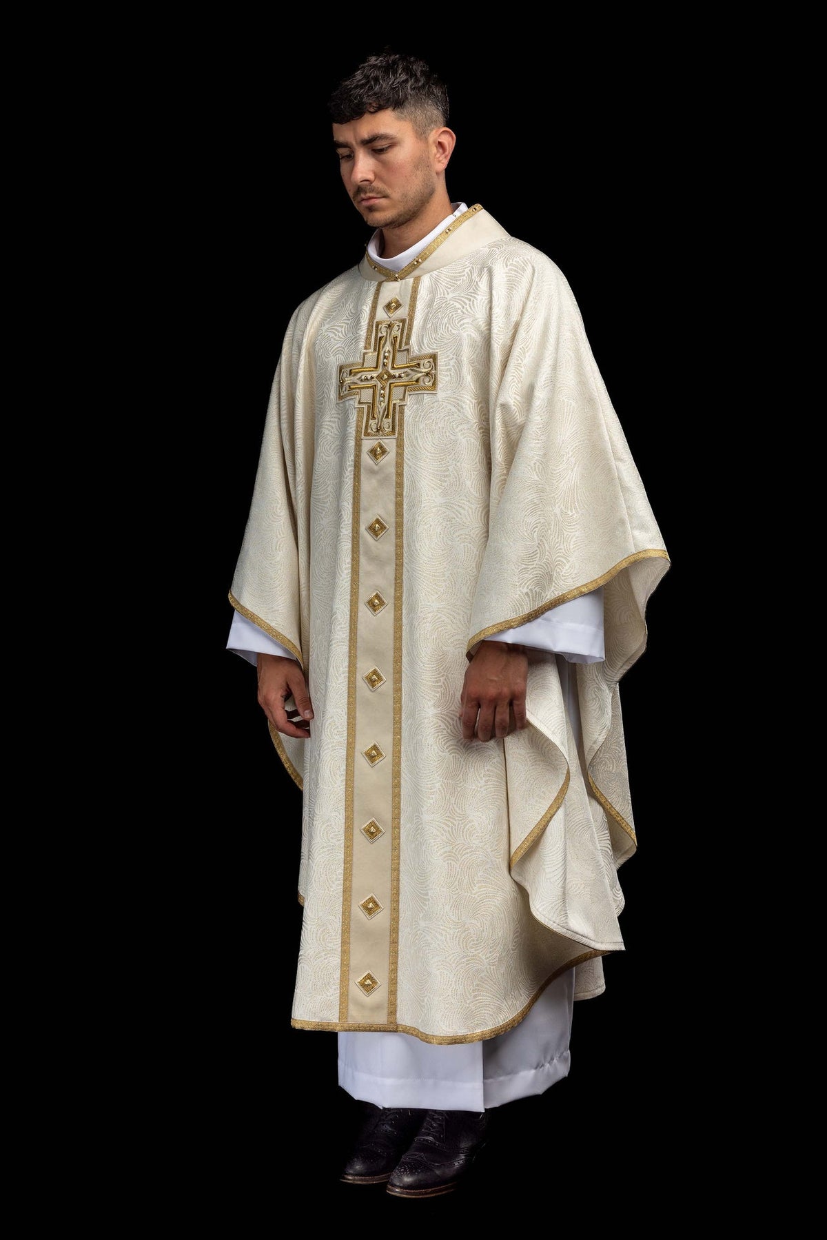 Chasuble avec pierres naturelles, Handmade 7012