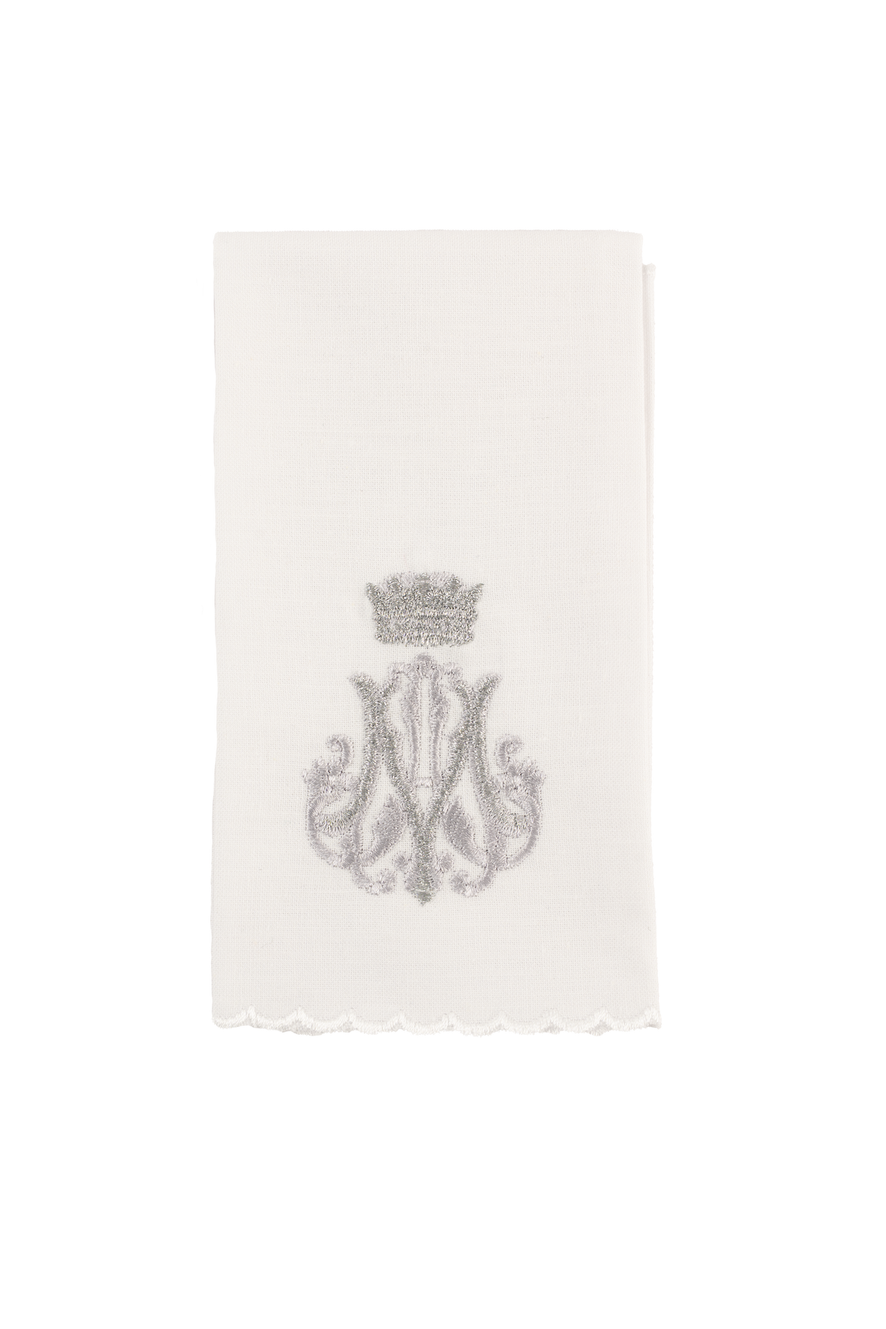 Ensemble liturgique de linges d’autel avec motif marial brodé