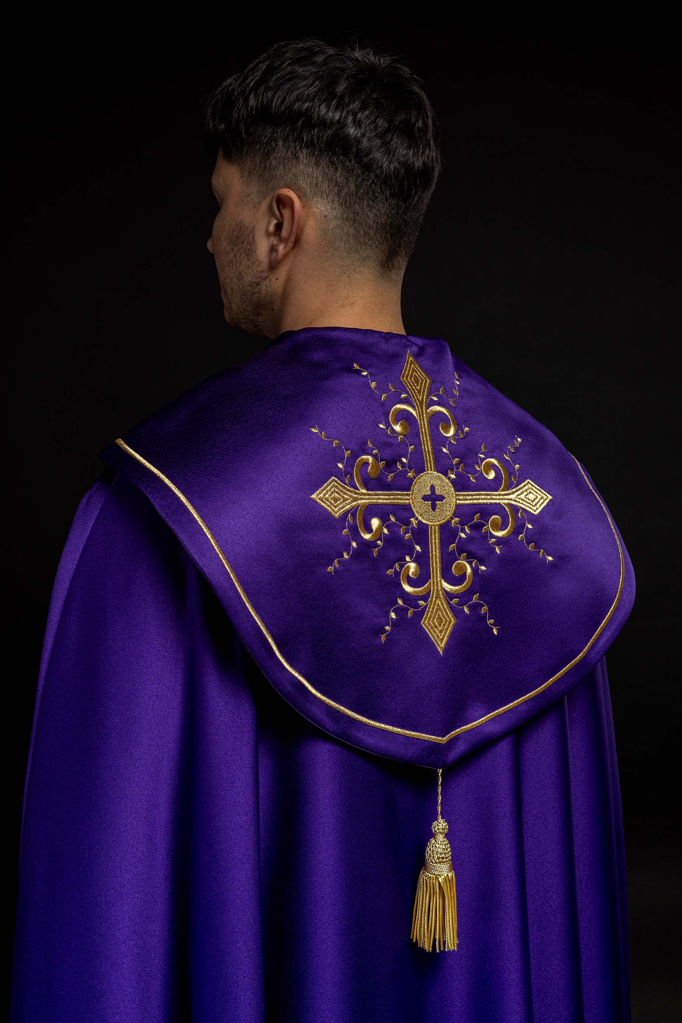 Chapelle liturgique brodée Vert