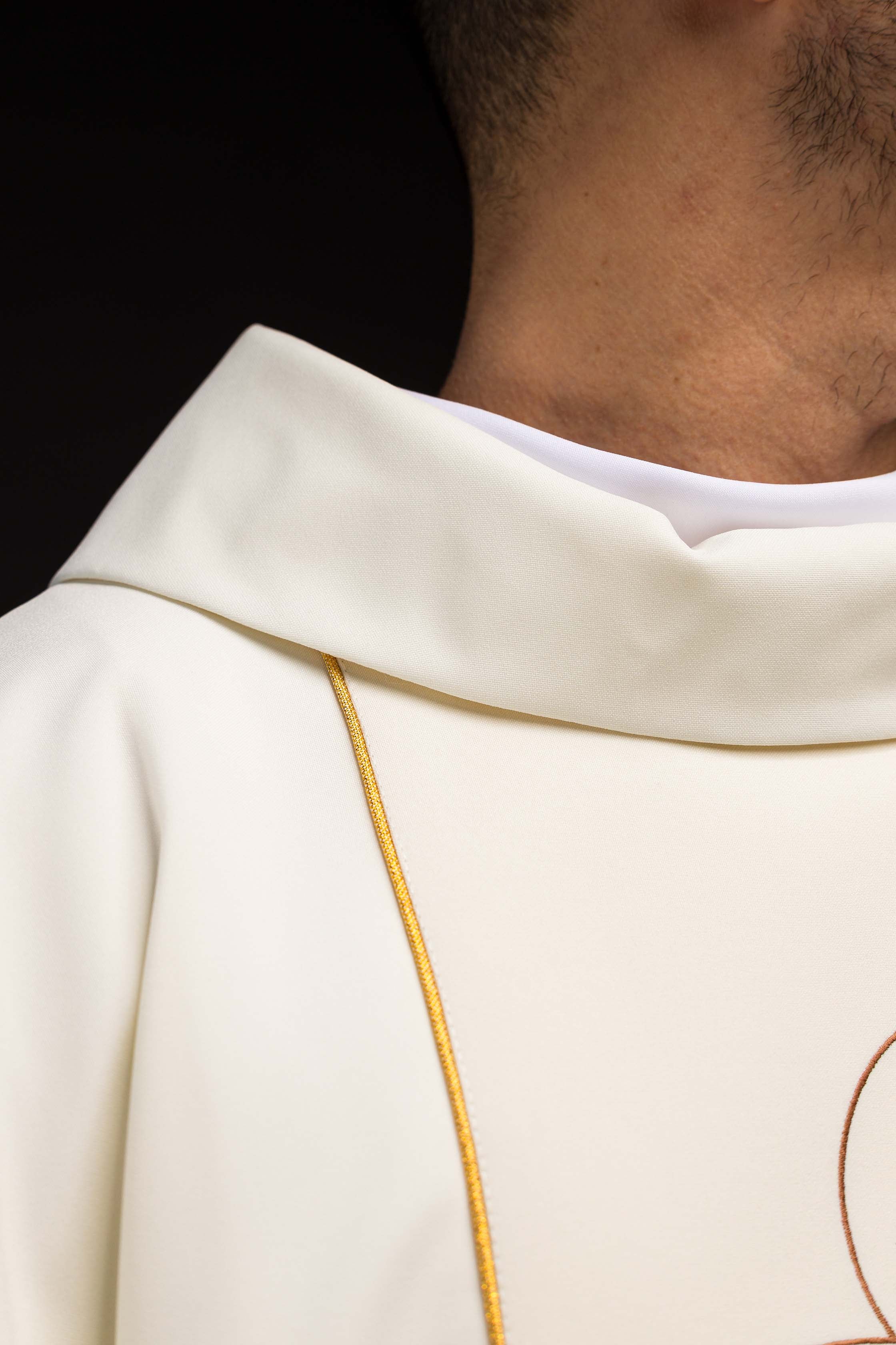 Chasuble de Noël avec l'image de la Sainte Famille