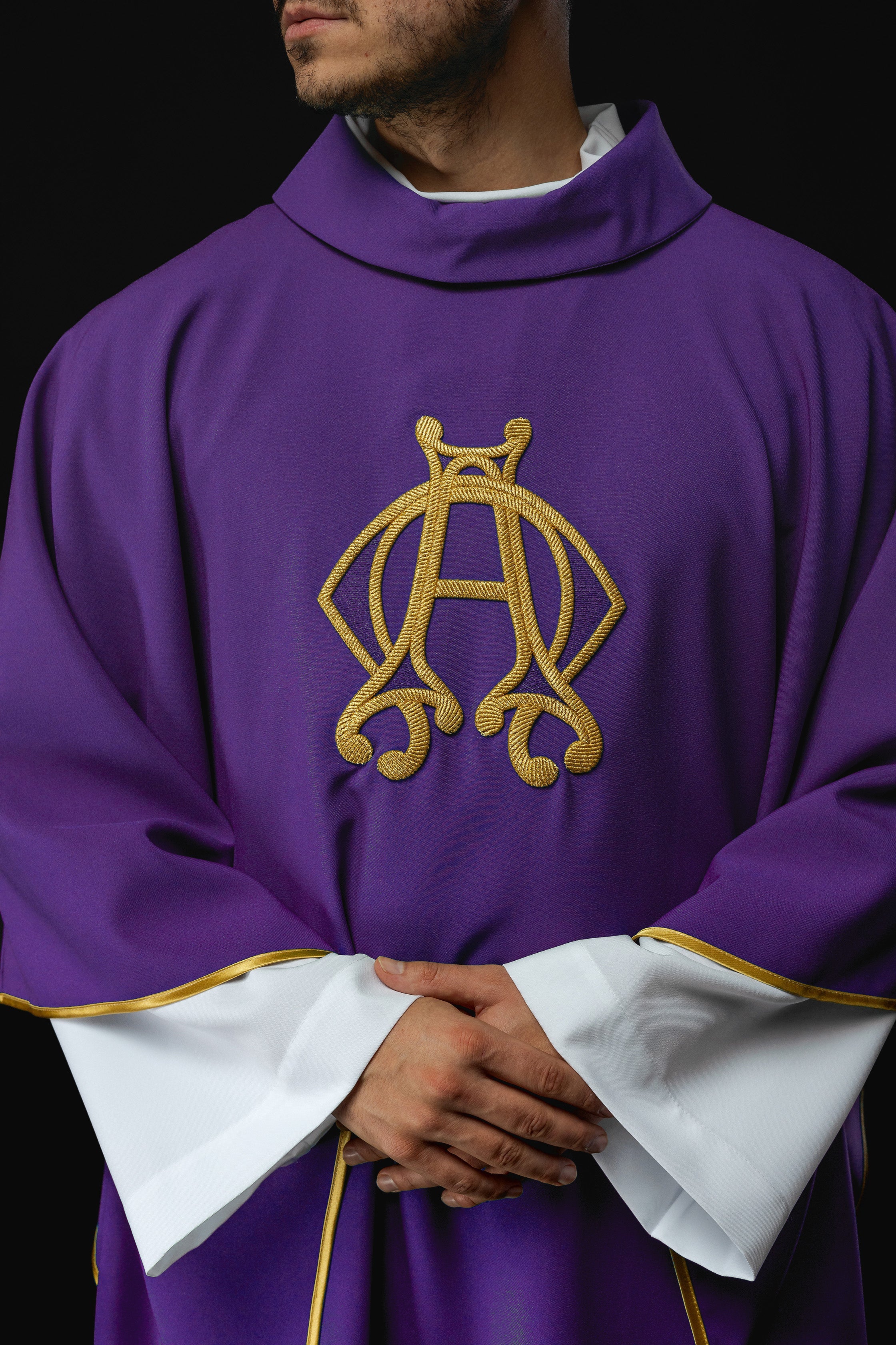 Chasuble avec croix Violet