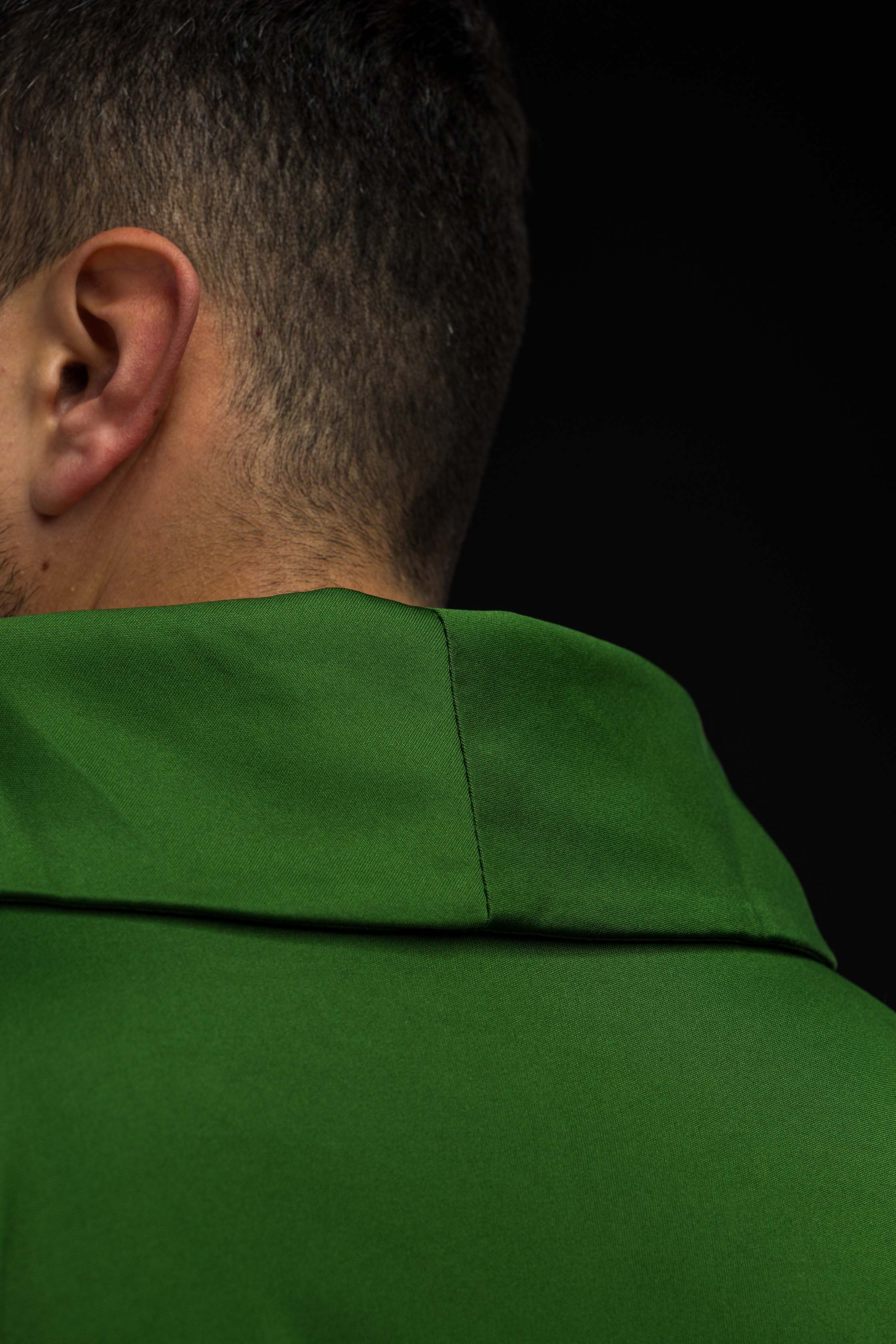 Chasuble brodée Croix verte