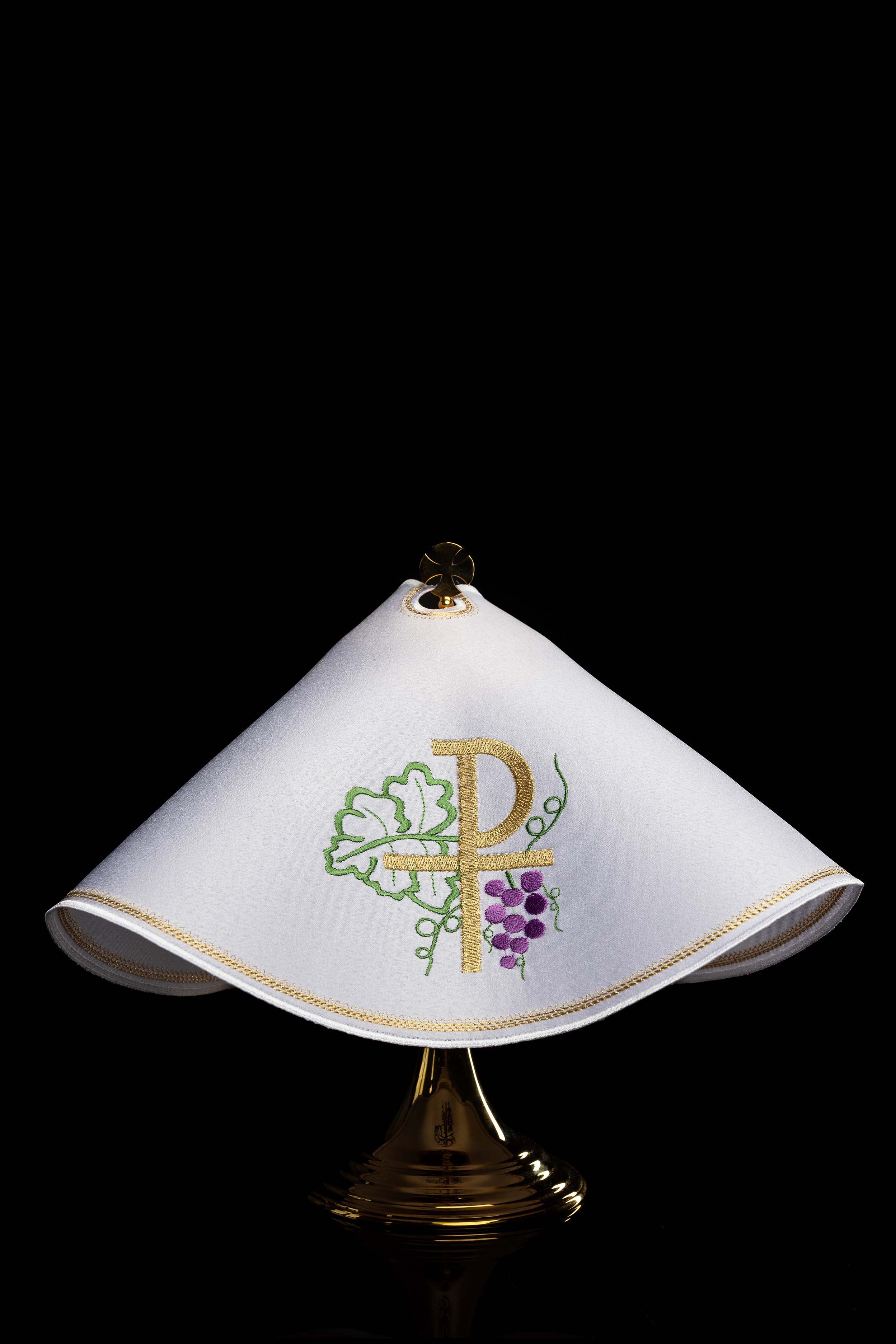 Voile de ciboire brodé avec motif PAX