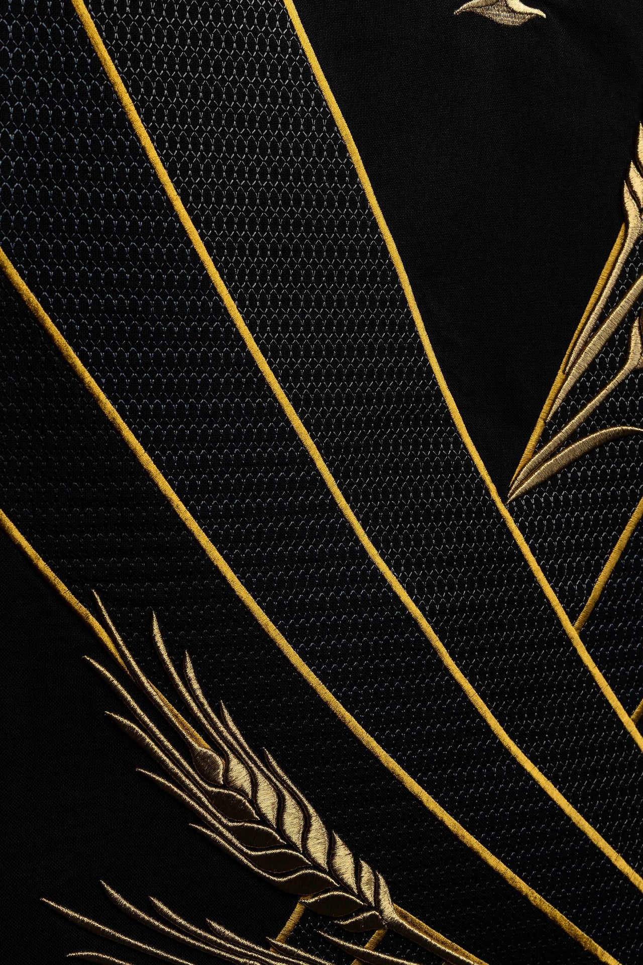 Voile de lutrin noir avec broderie PAX