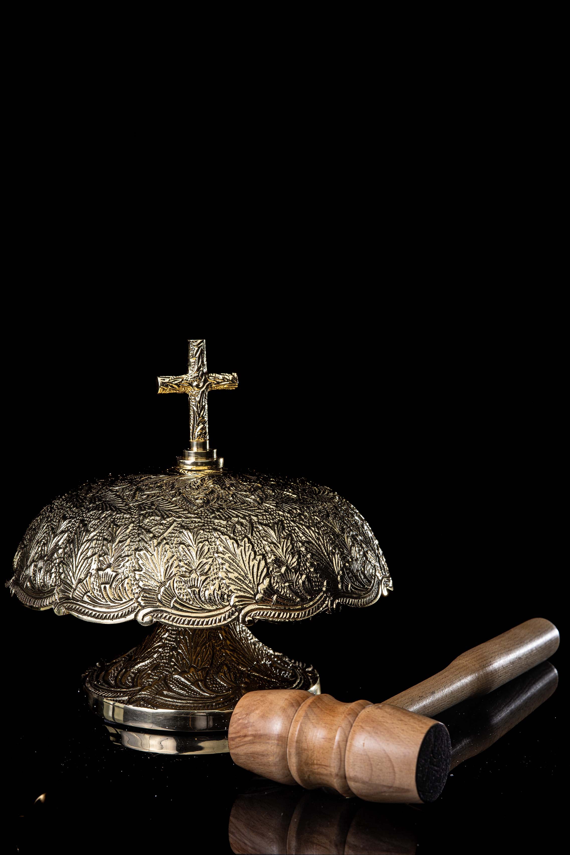Gong en laiton avec maillet en bois