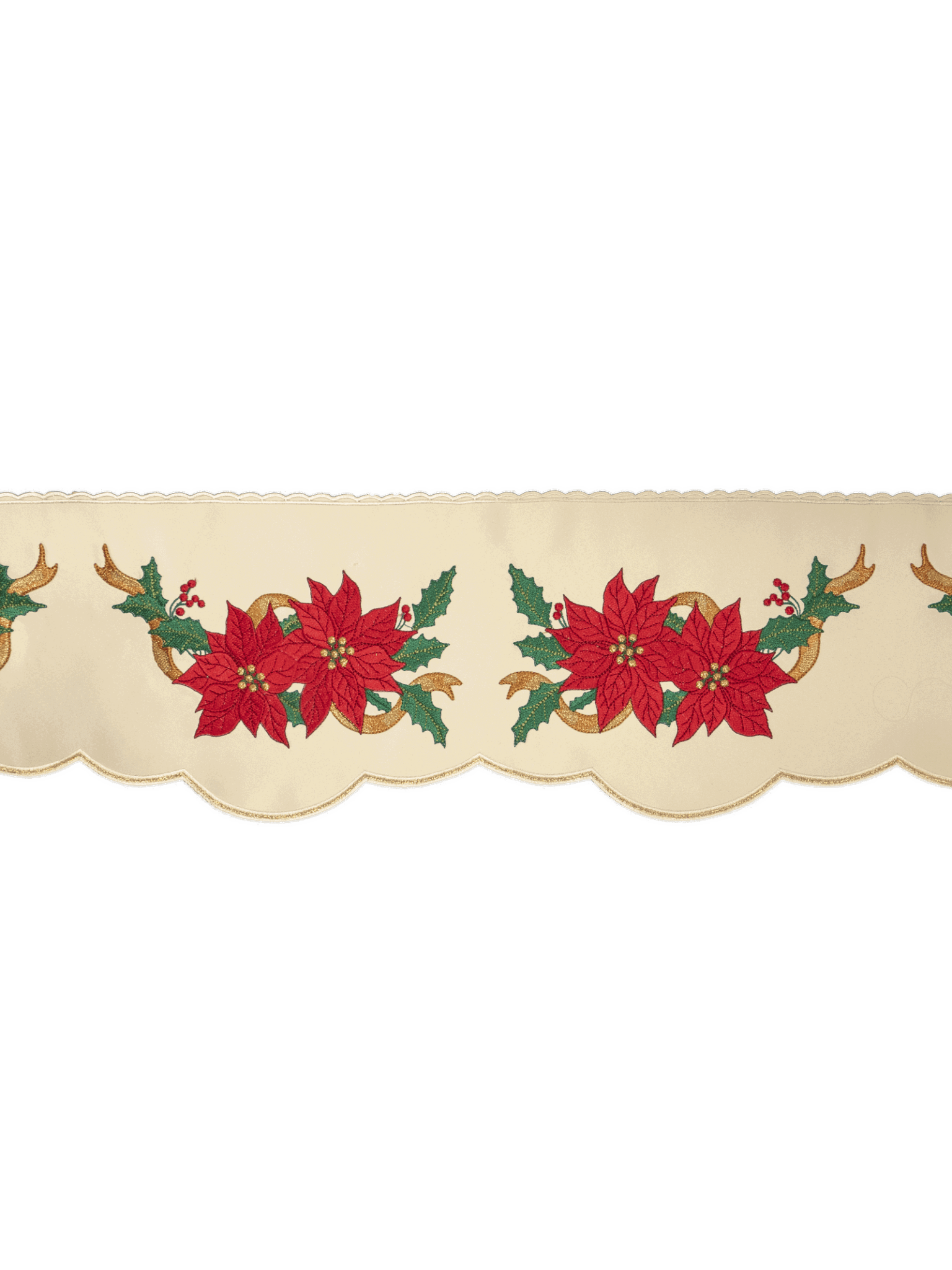 Antependium avec broderie de l'étoile de Bethléem sur le devant KOM/018/05 19cm 3,5m - CHASUBLES.FR