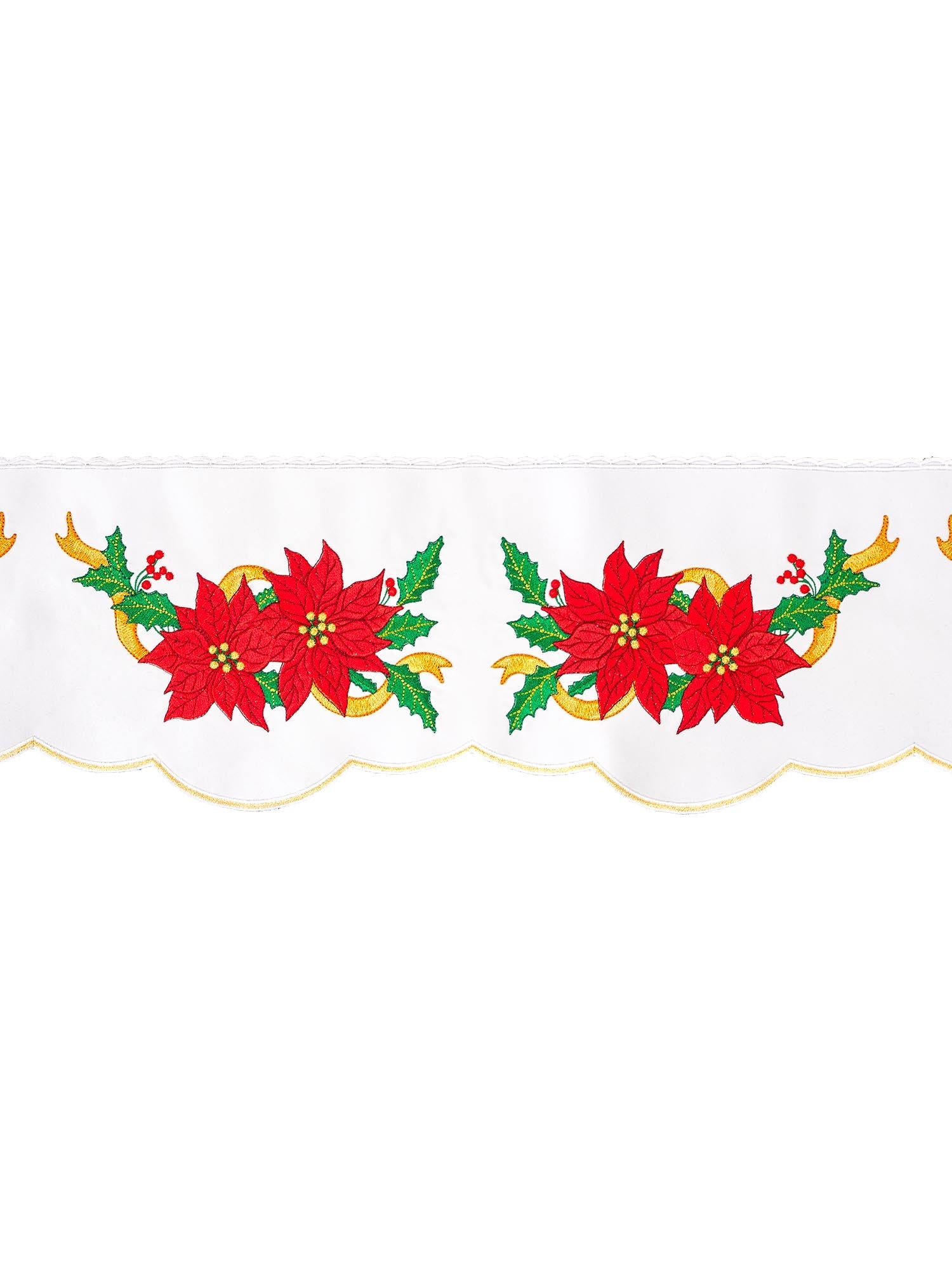 Antependium avec broderie sur le devant Étoile de Bethléem Blanc KOM/018/04 19cm 3,5m - CHASUBLES.FR