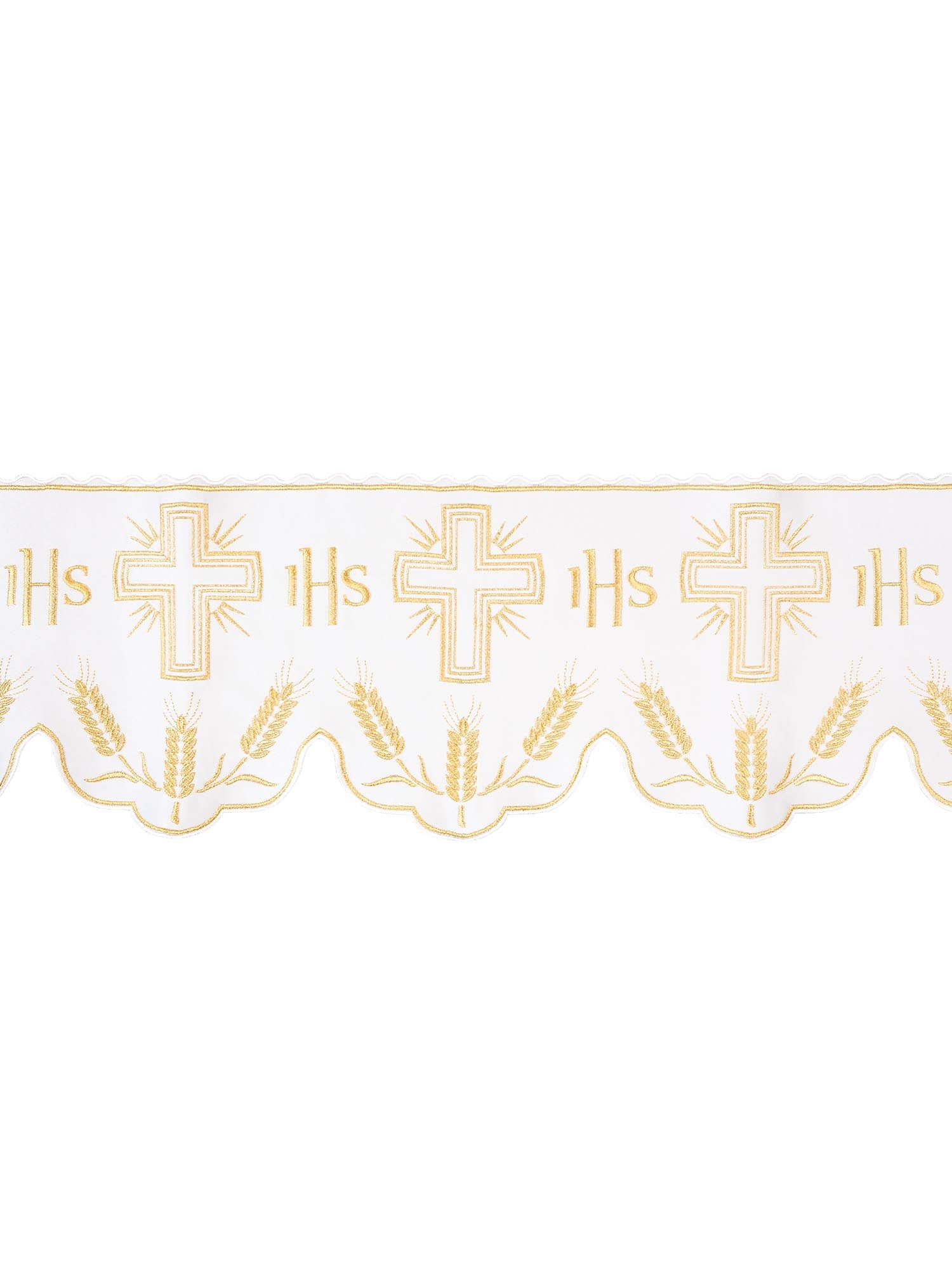 Antependium avec monogramme IHS en couleur avec motif de croix KOM/040/04 20cm 3,5m - CHASUBLES.FR
