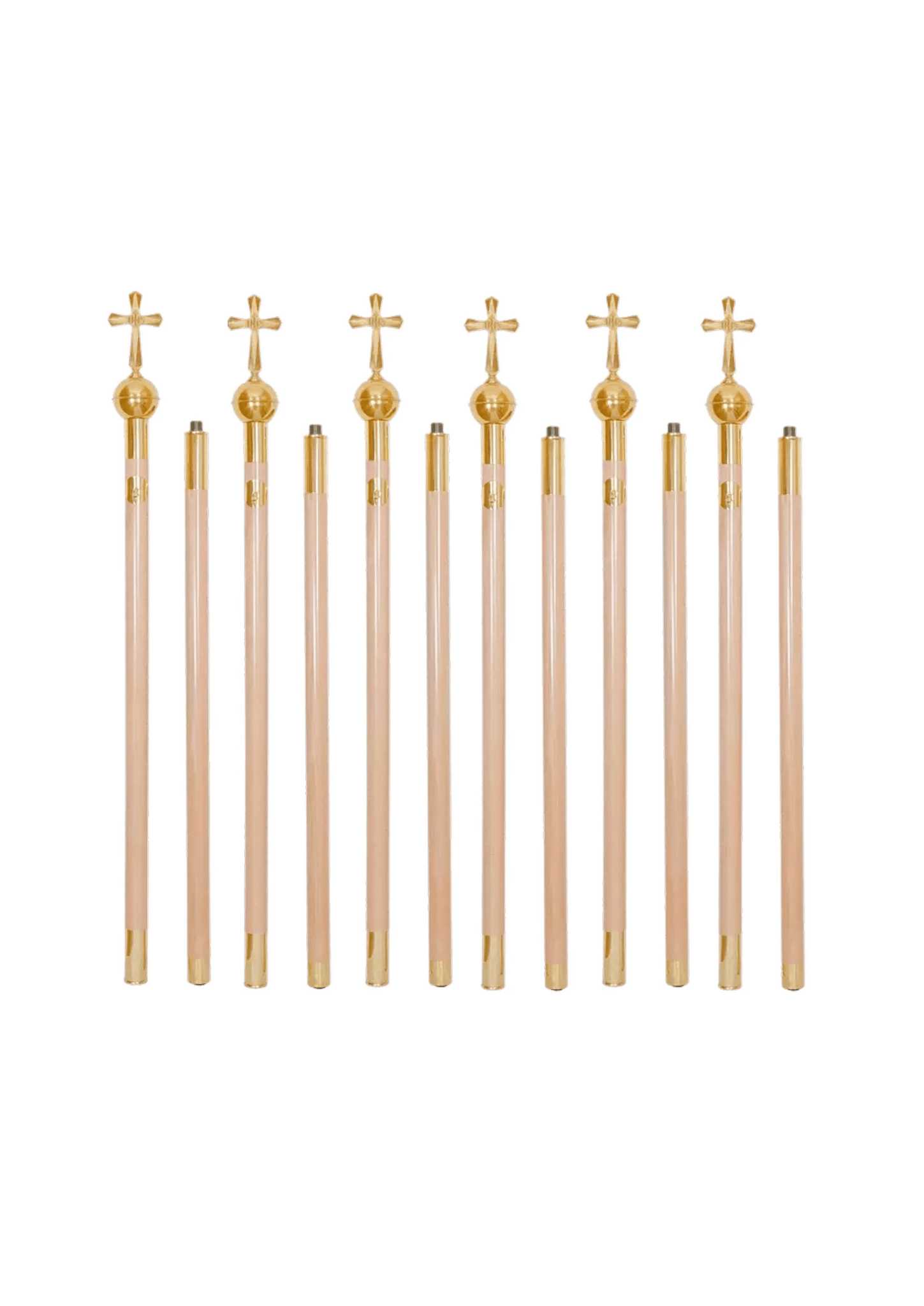 Arbres à baldaquin torsadés 6 pièces DRZ/005 - CHASUBLES.FR