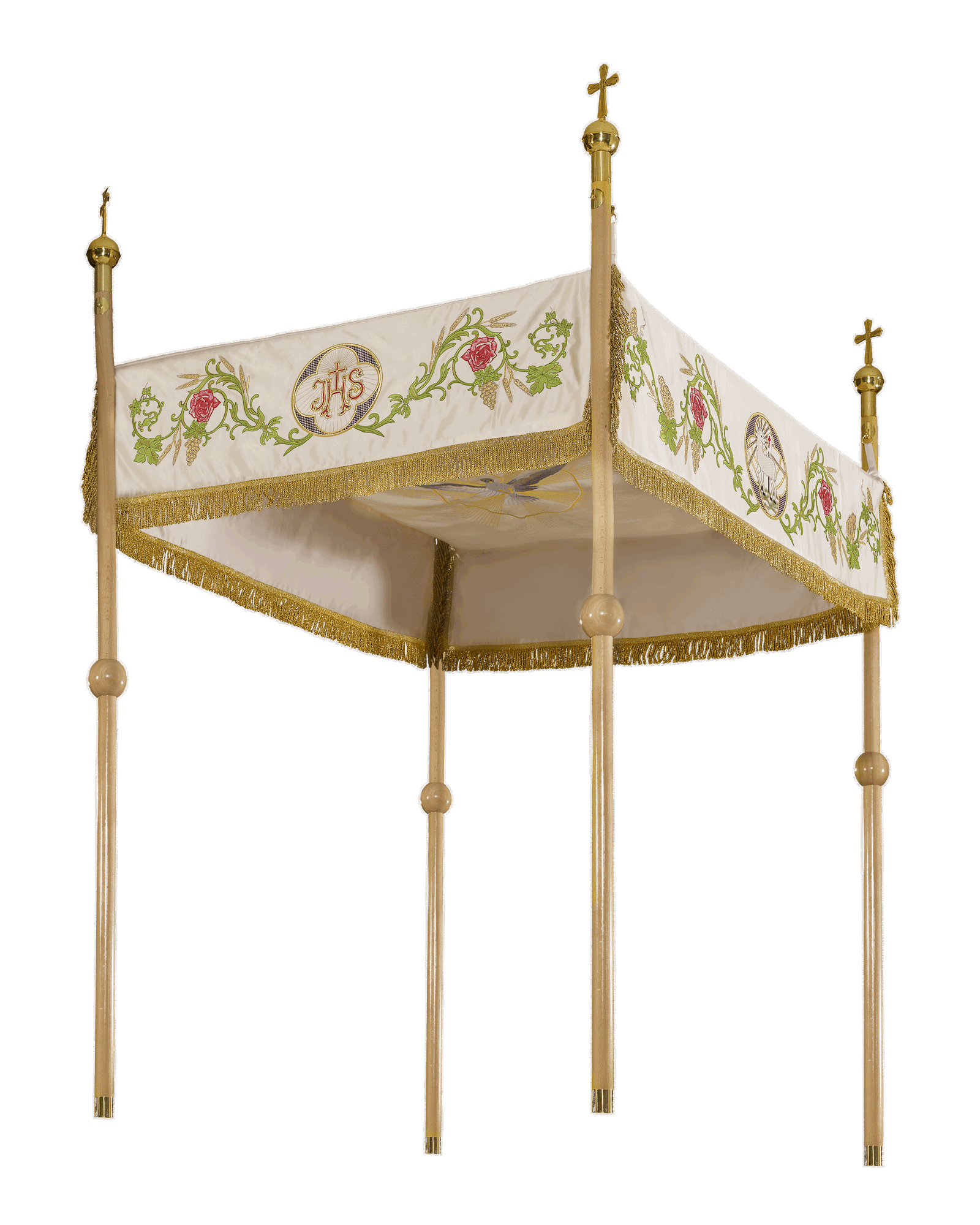 Dais de procession avec motif floral