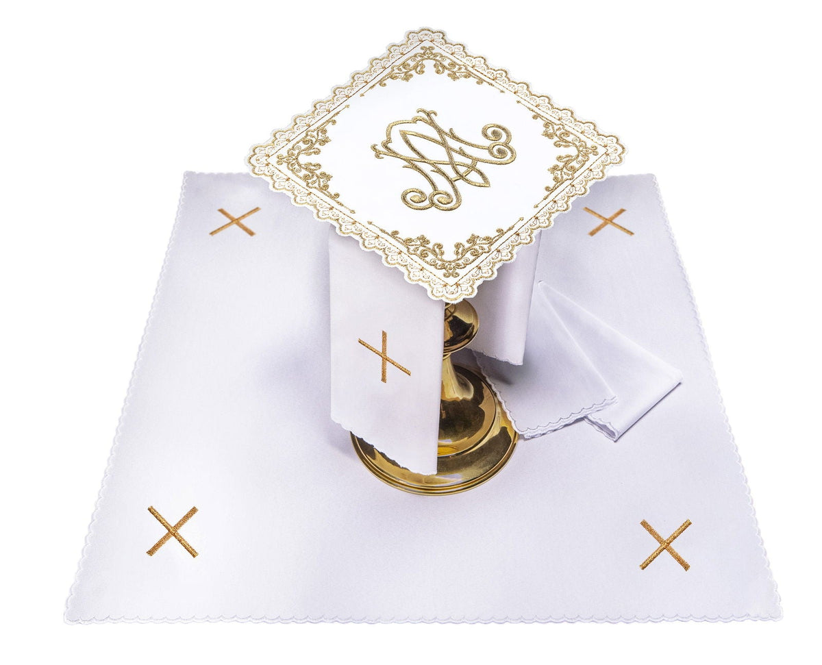 Calice liturgique avec motif marial brodé S - 5563 - CHASUBLES.FR
