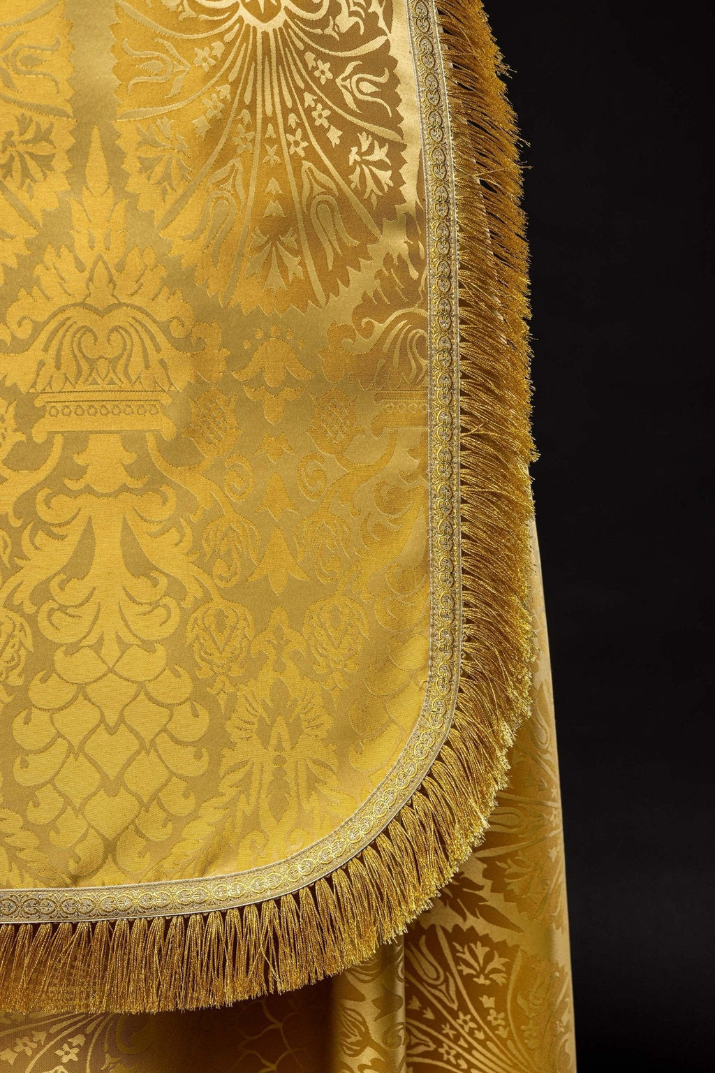 Chape romaine en jacquard uni KKP/159/05/83 150cm - CHASUBLES.FR