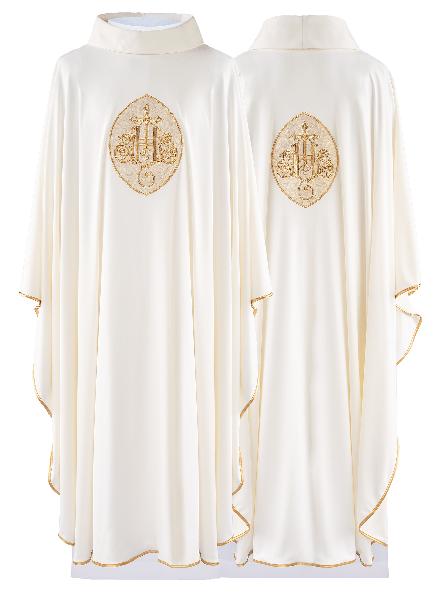 Chasuble brodée avec IHS KOR/388/05/78 - CHASUBLES.FR
