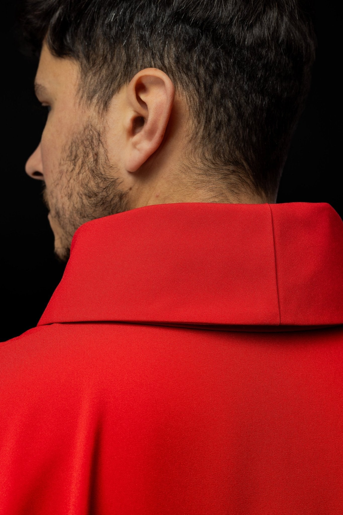 Chasuble brodée IHS Rouge KOR/258/02/12 - CHASUBLES.FR
