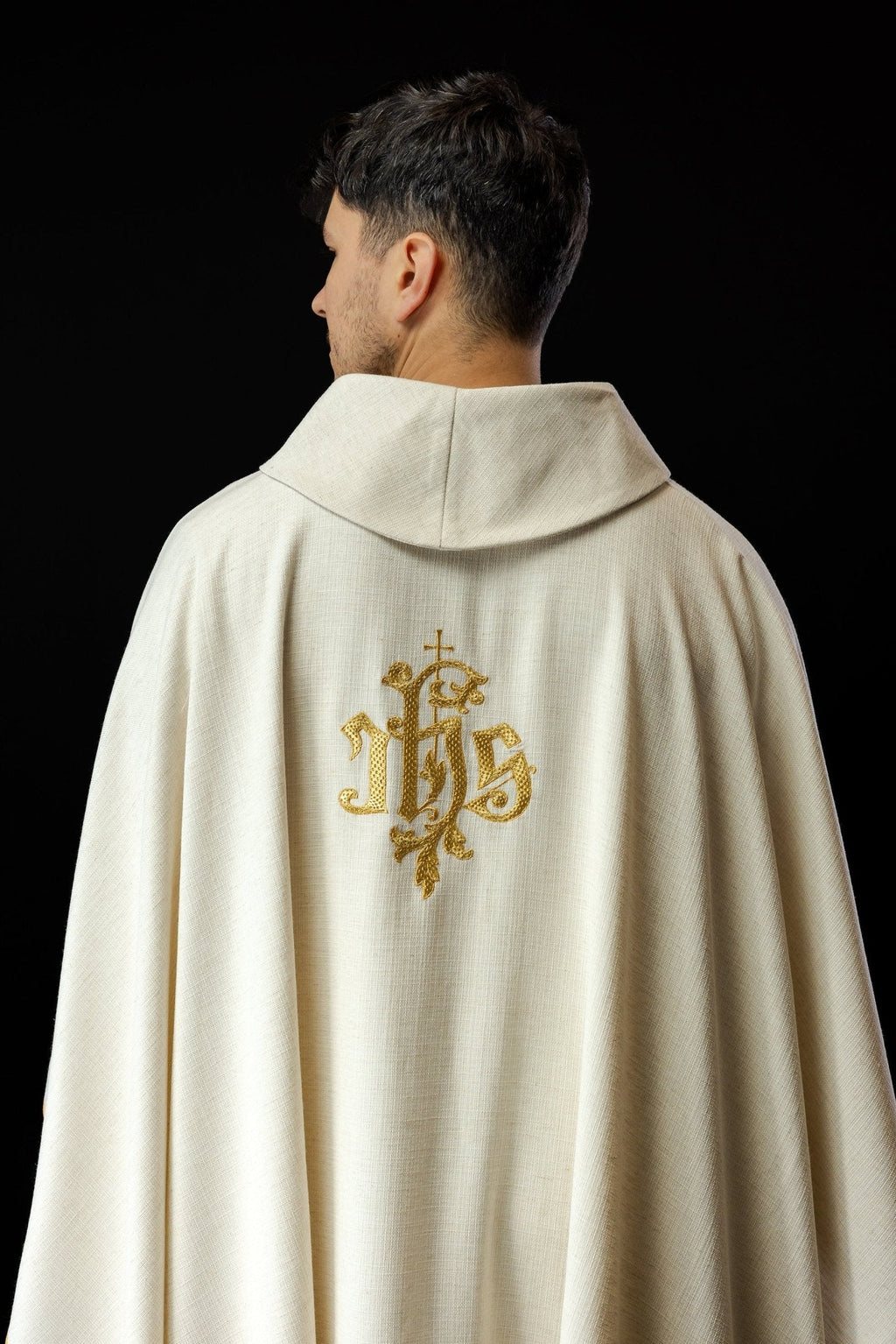 Chasuble écru avec image de la Miséricorde Divine KOW2/031/05/49 - CHASUBLES.FR