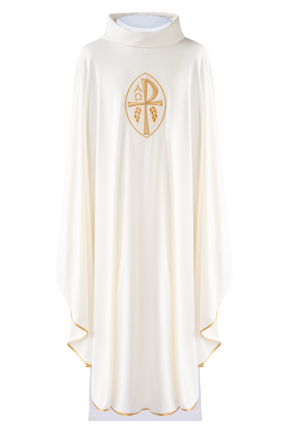 Chasuble écrue à croix brodée KOR/387/05/78 - CHASUBLES.FR