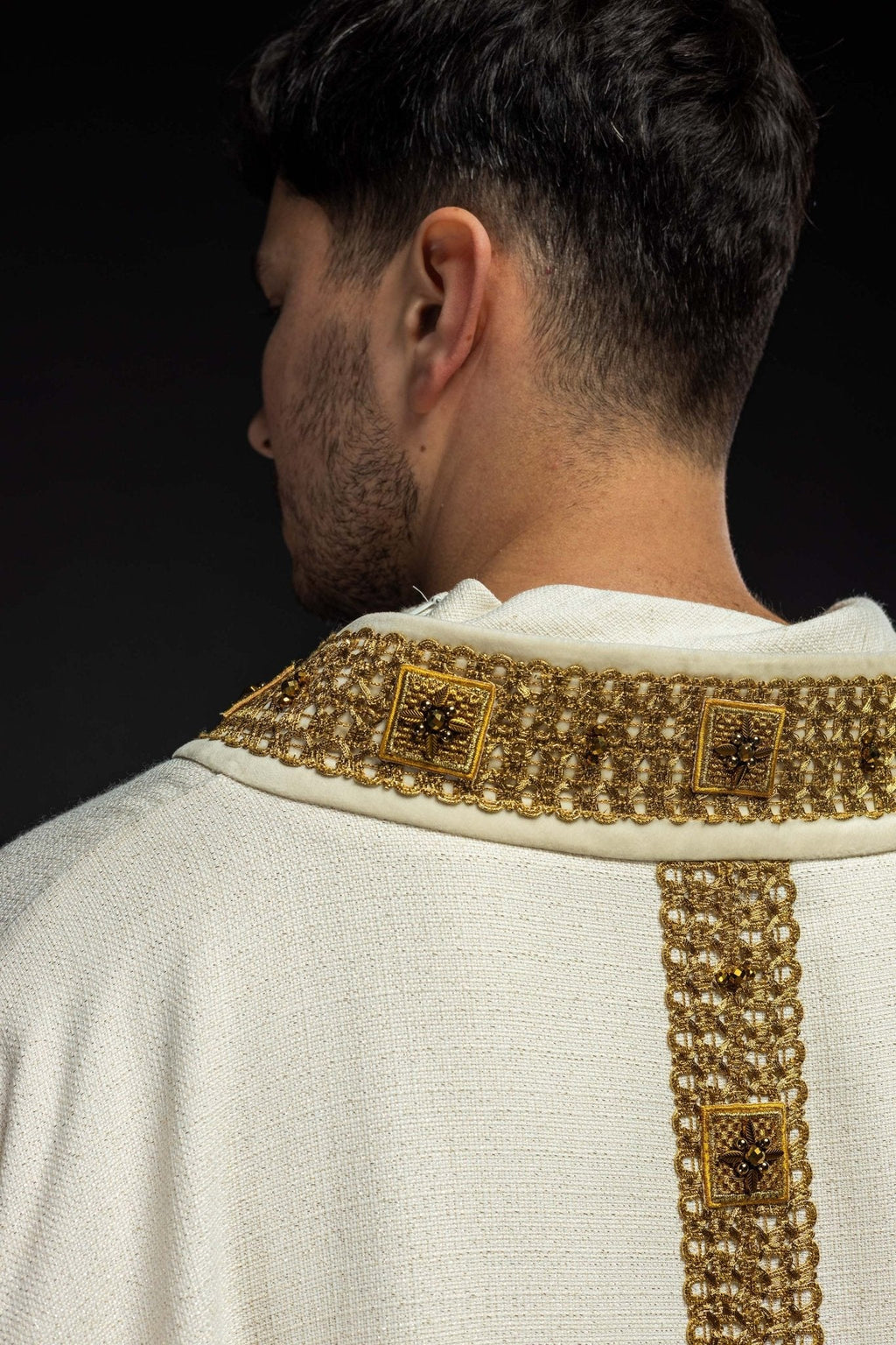 Chasuble fait main avec pierres naturelles – Modèle Handmade 7002 HM/7002/05/71 - CHASUBLES.FR