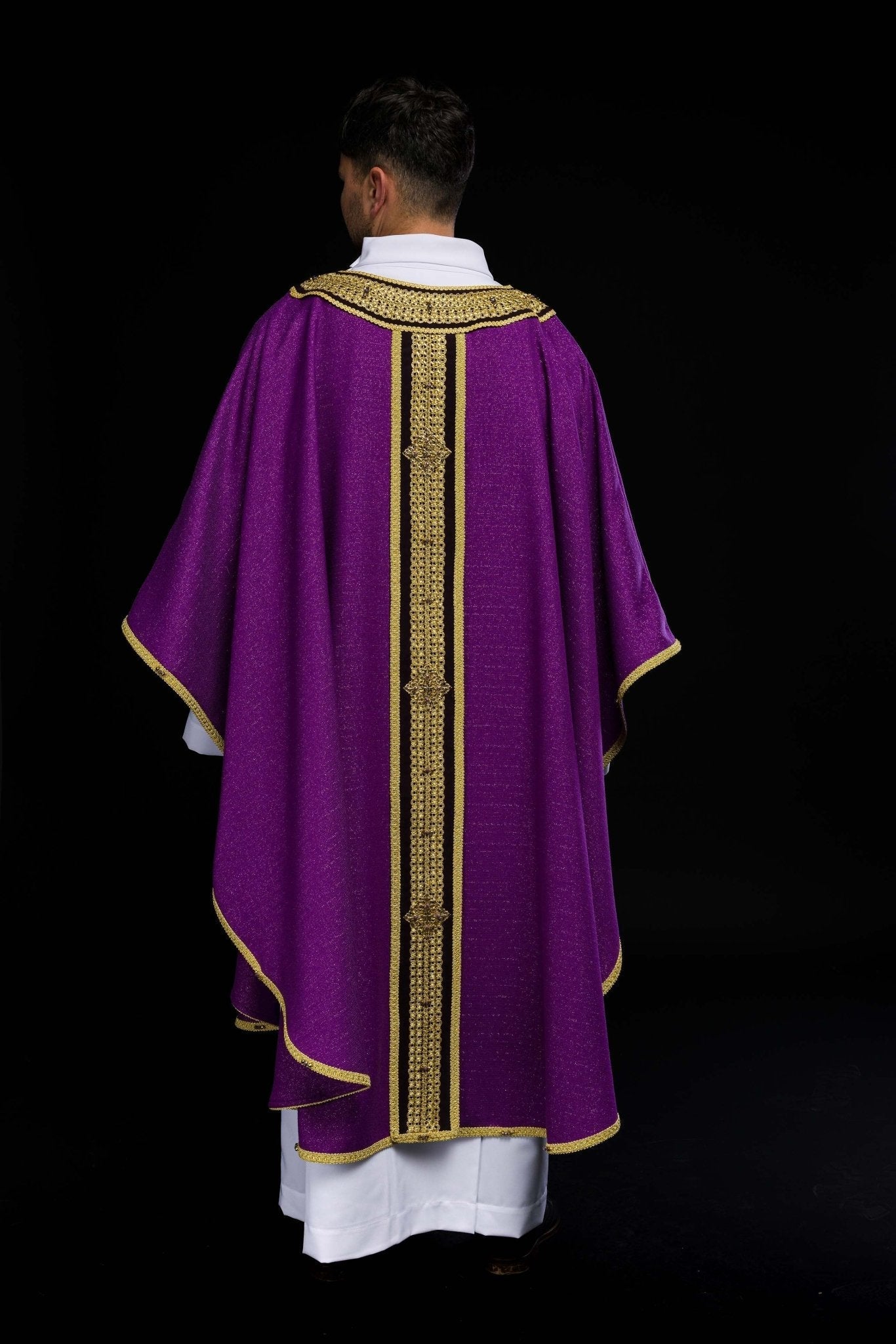 Chasuble faite à la main avec des pierres naturelles Handmade 7001 HM/7001/03/71/PA03 - CHASUBLES.FR