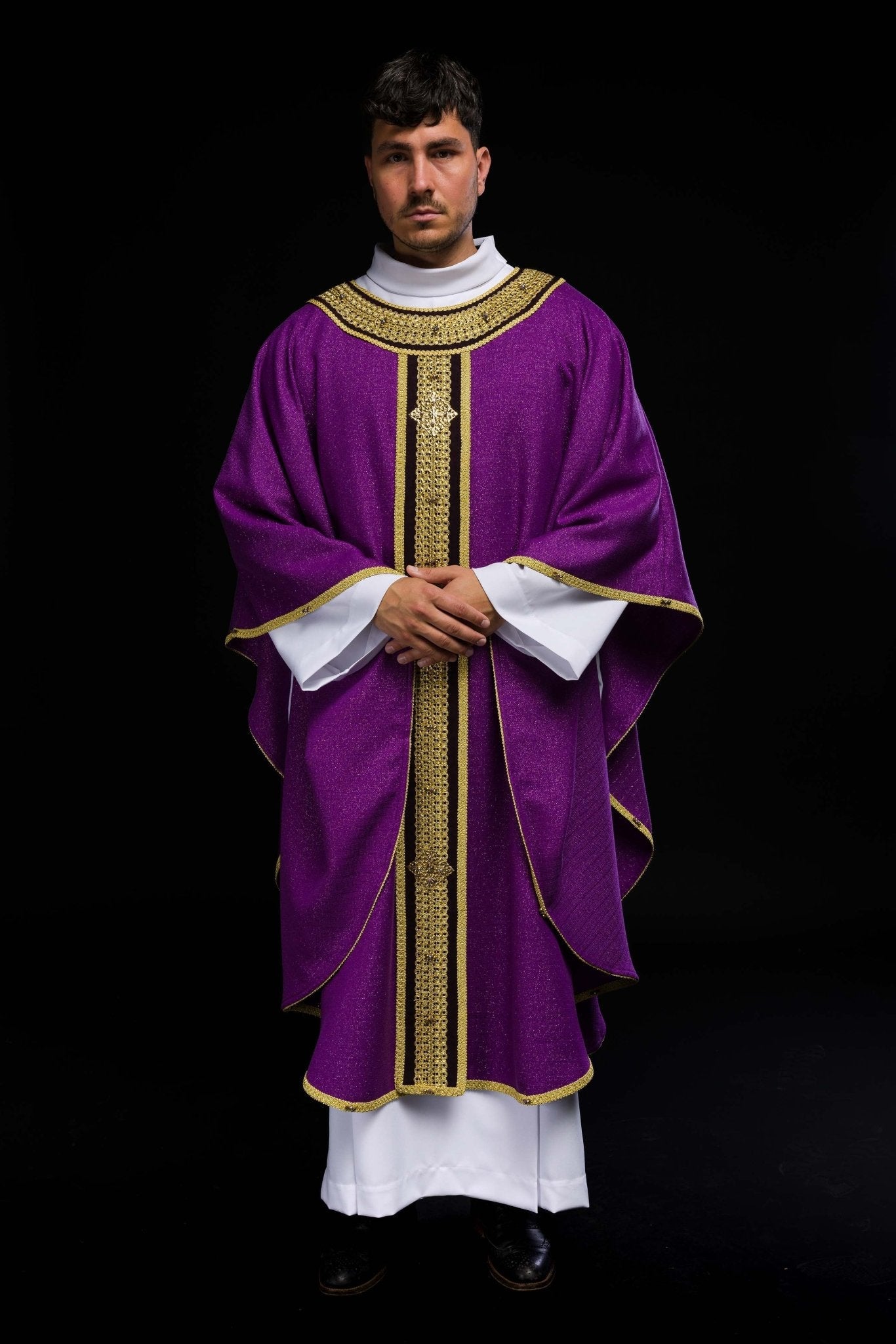 Chasuble faite à la main avec des pierres naturelles Handmade 7001 HM/7001/03/71/PA03 - CHASUBLES.FR