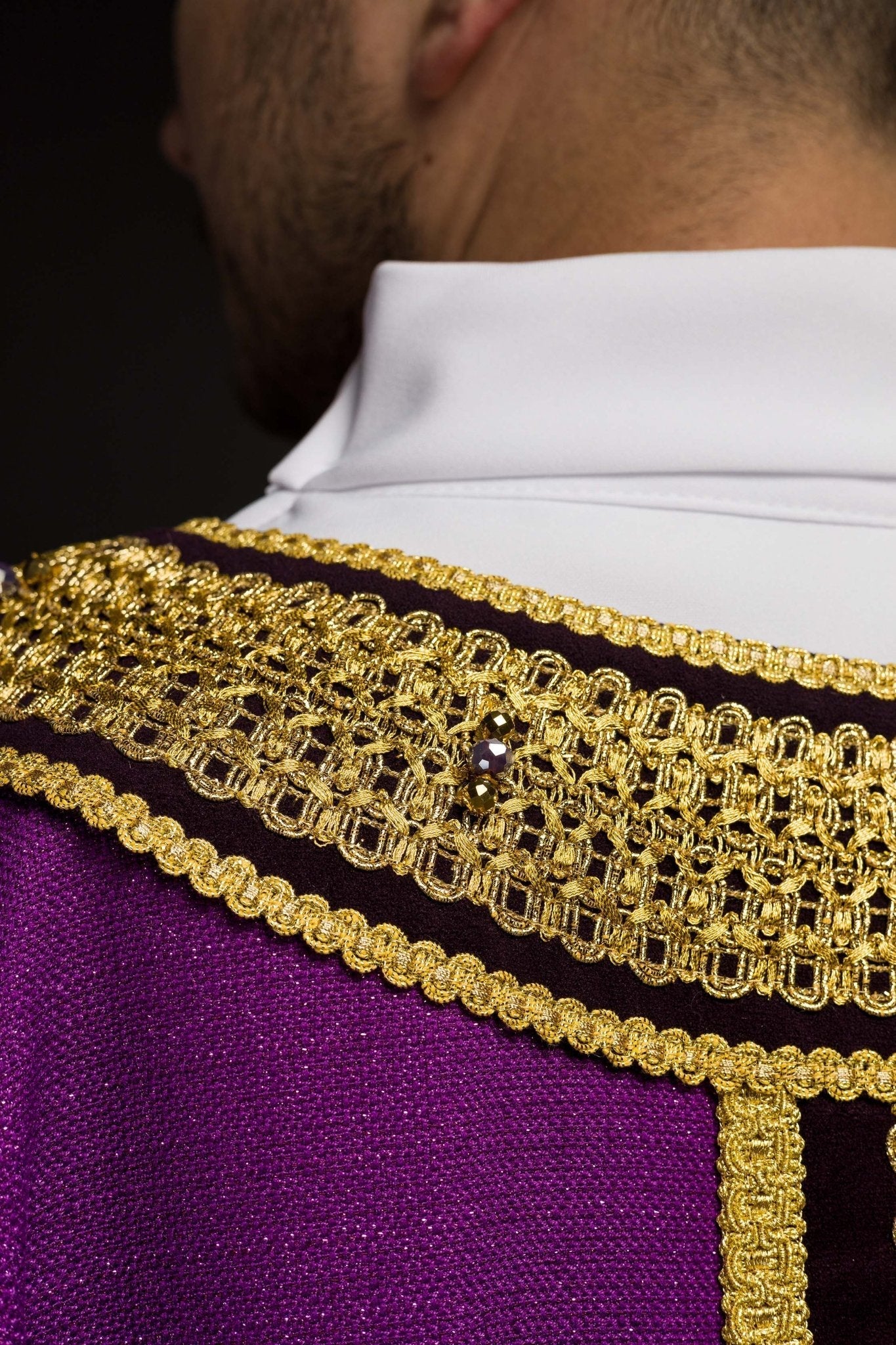 Chasuble faite à la main avec des pierres naturelles Handmade 7001 HM/7001/03/71/PA03 - CHASUBLES.FR