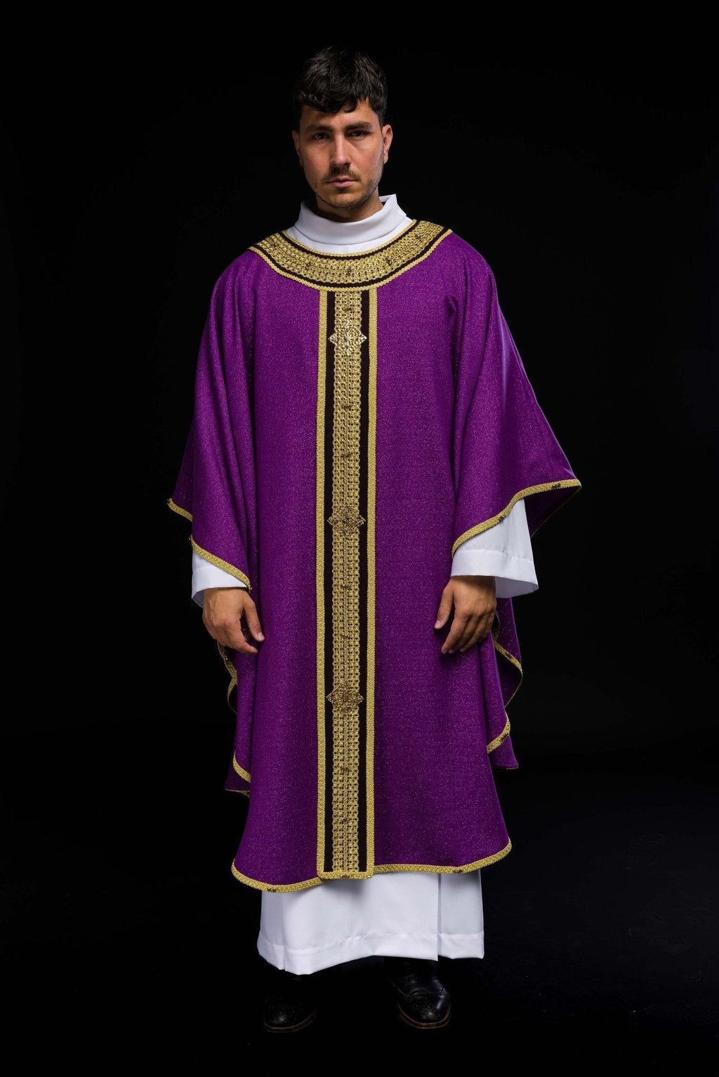 Chasuble faite à la main avec des pierres naturelles Handmade 7001 HM/7001/03/71/PA03 - CHASUBLES.FR