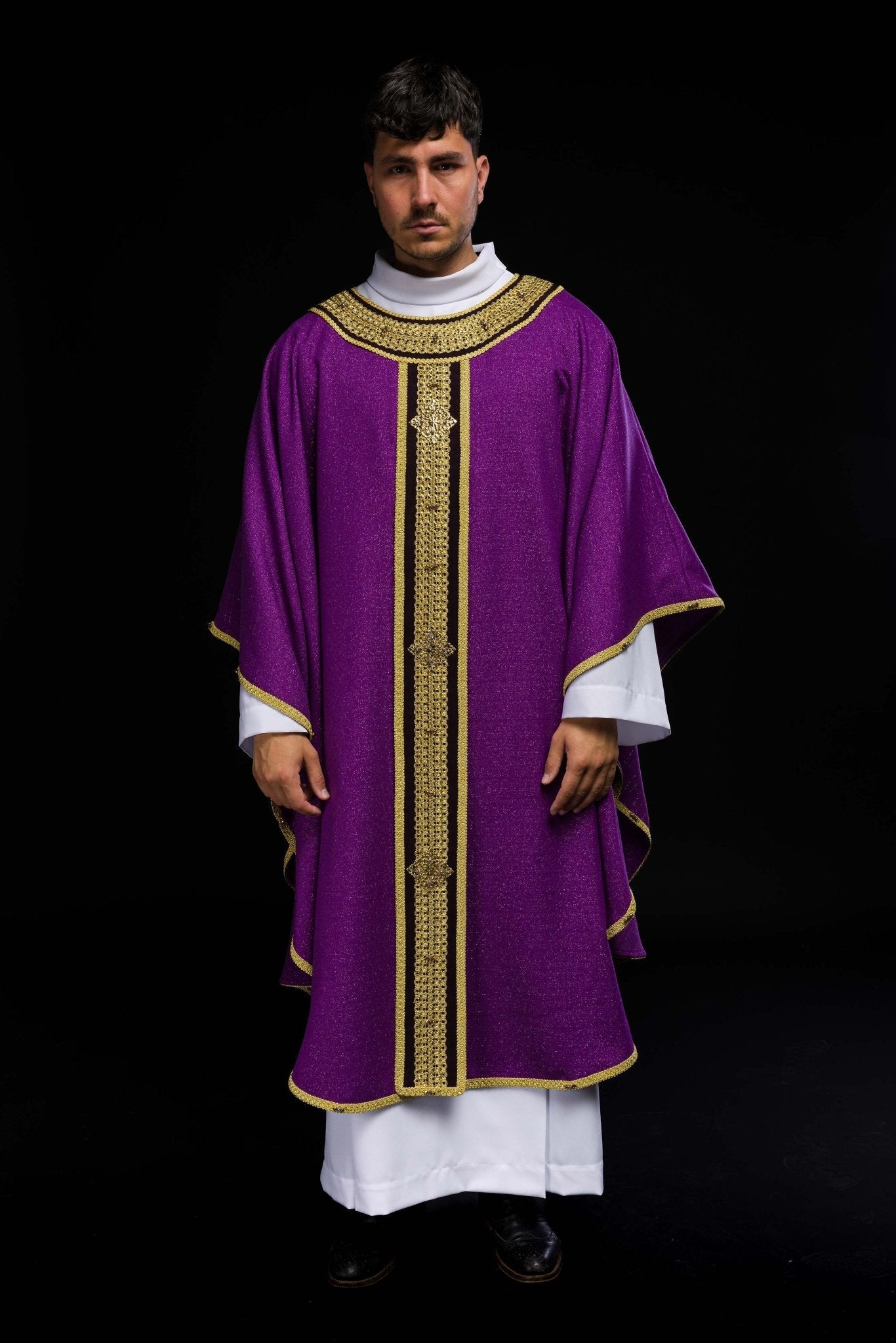 Chasuble faite à la main avec des pierres naturelles Handmade 7001 HM/7001/03/71/PA03 - CHASUBLES.FR