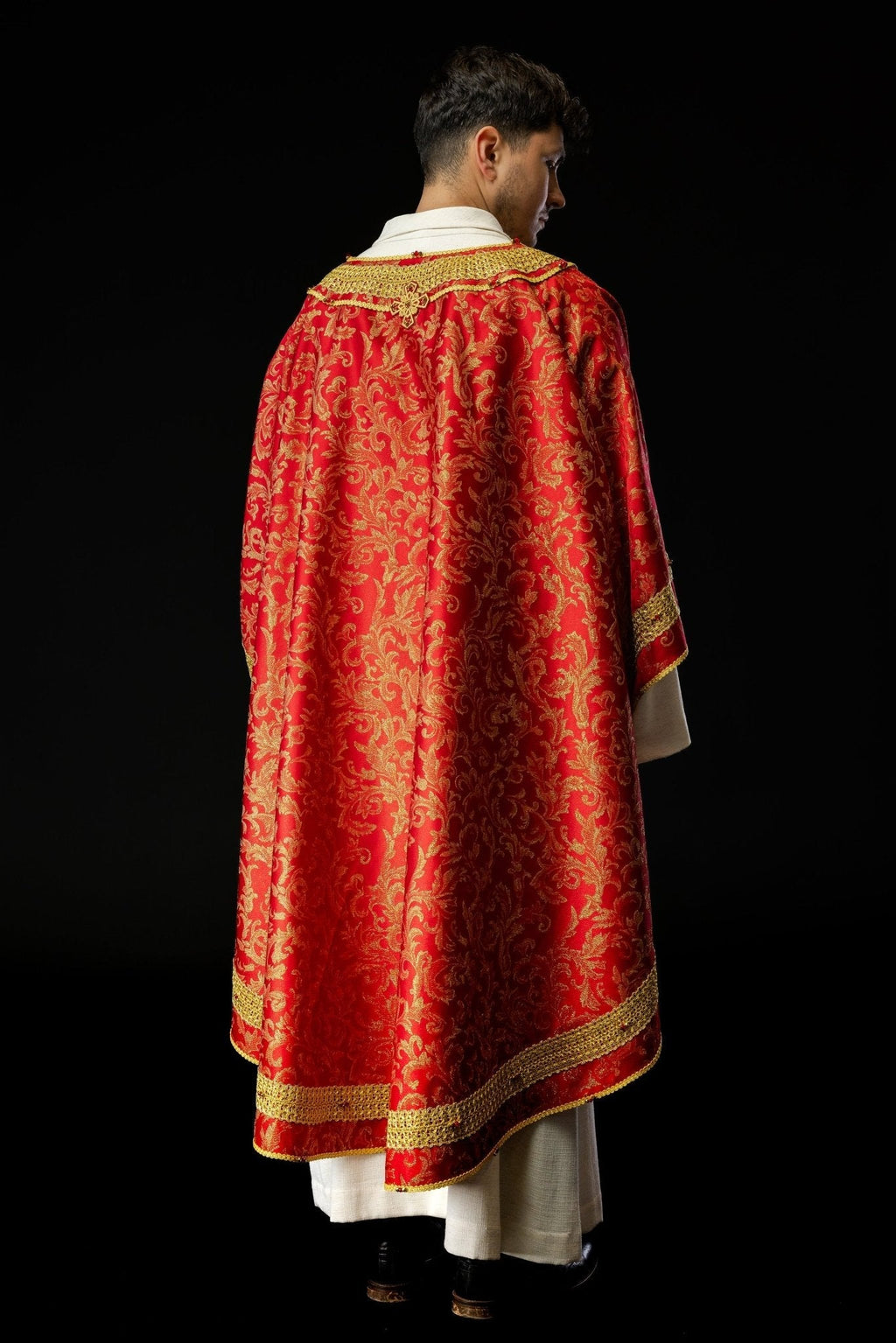 Chasuble faite à la main avec pierres naturelles Fait à la main 7010 HM/7010/02/90 - CHASUBLES.FR