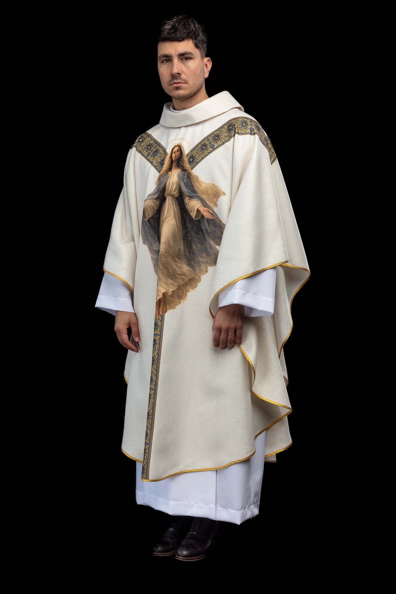 Chasuble imprimée avec l’image de Notre - Dame de l’Assomption KOD/7008/05/40 - CHASUBLES.FR