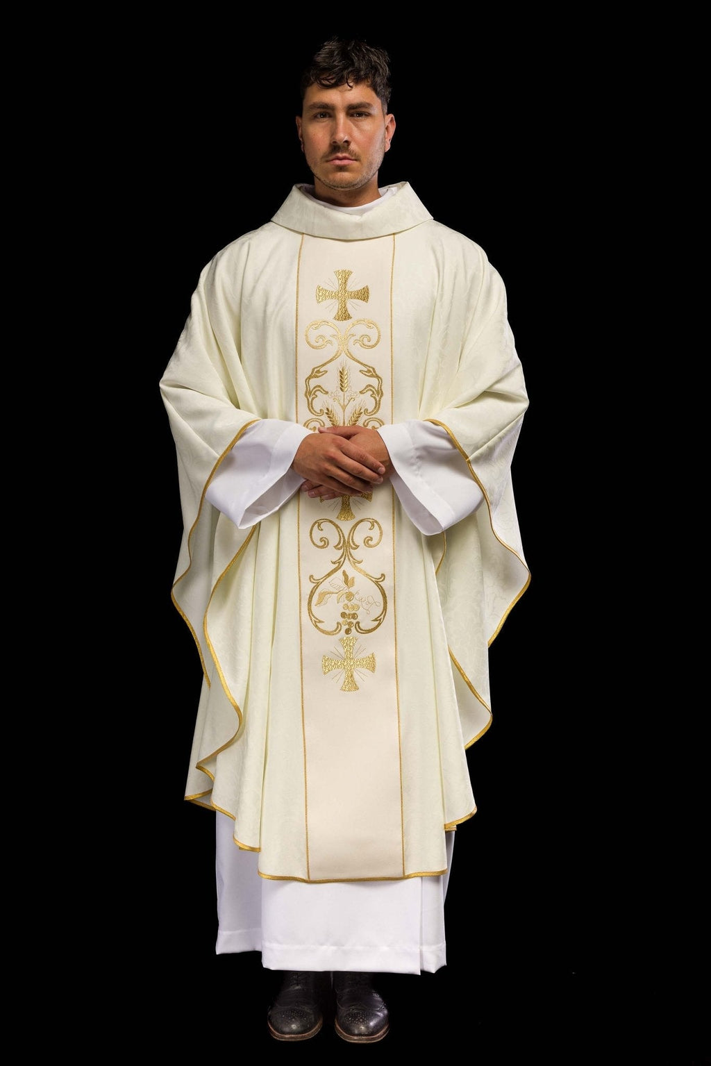 Chasuble liturgique avec ceinture décorée KOR/148/05/81 - CHASUBLES.FR