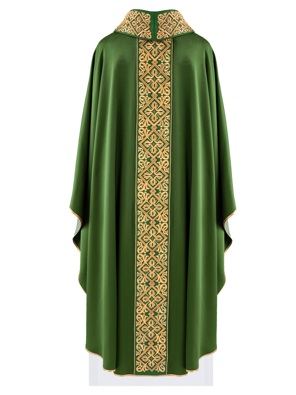Chasuble richement brodée de motifs floraux et de croix Ver LE/7027/01 - CHASUBLES.FR