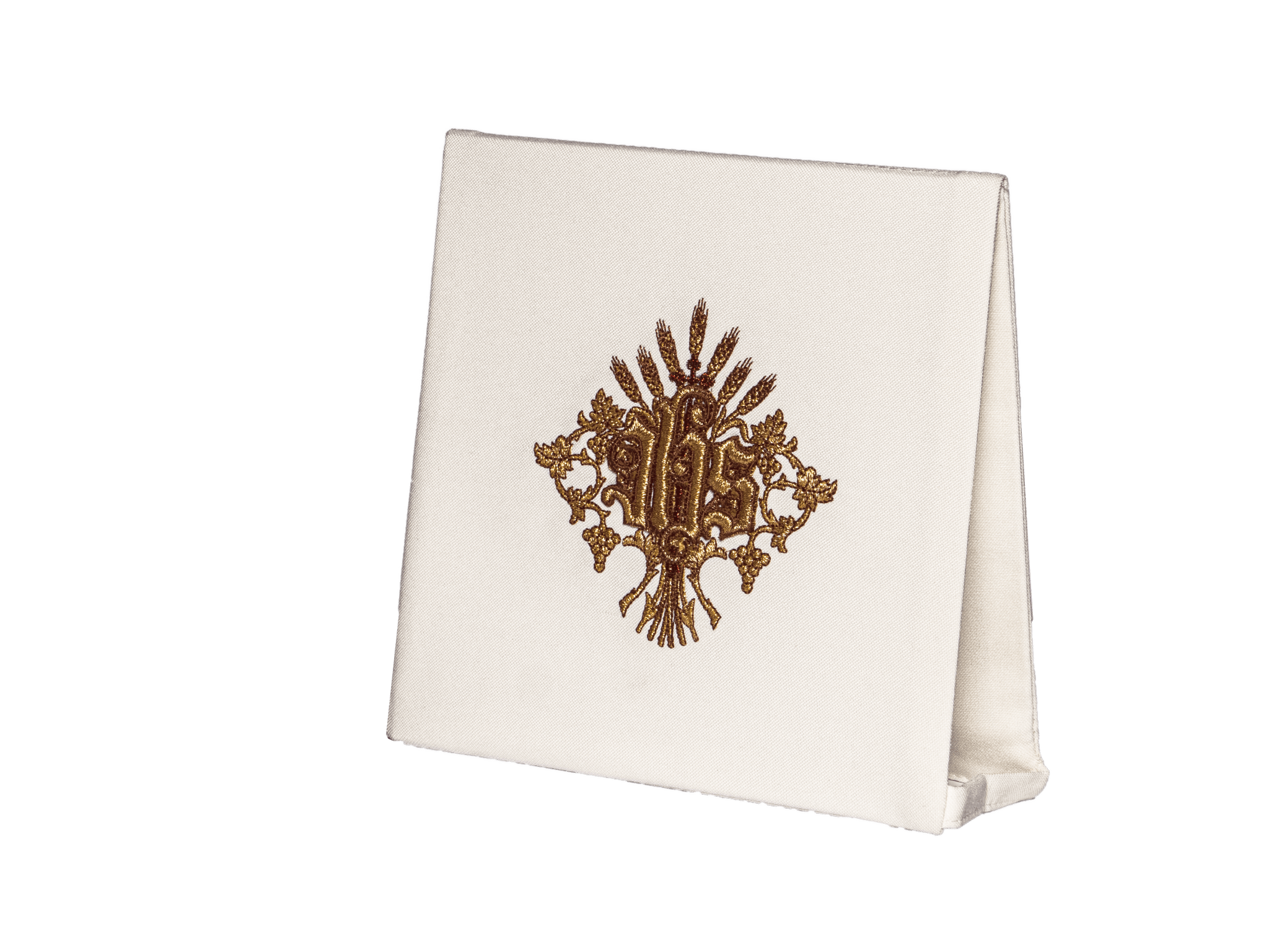 Chasuble romaine brodée d'un motif IHS KOR/200/05/01 ECRU - CHASUBLES.FR
