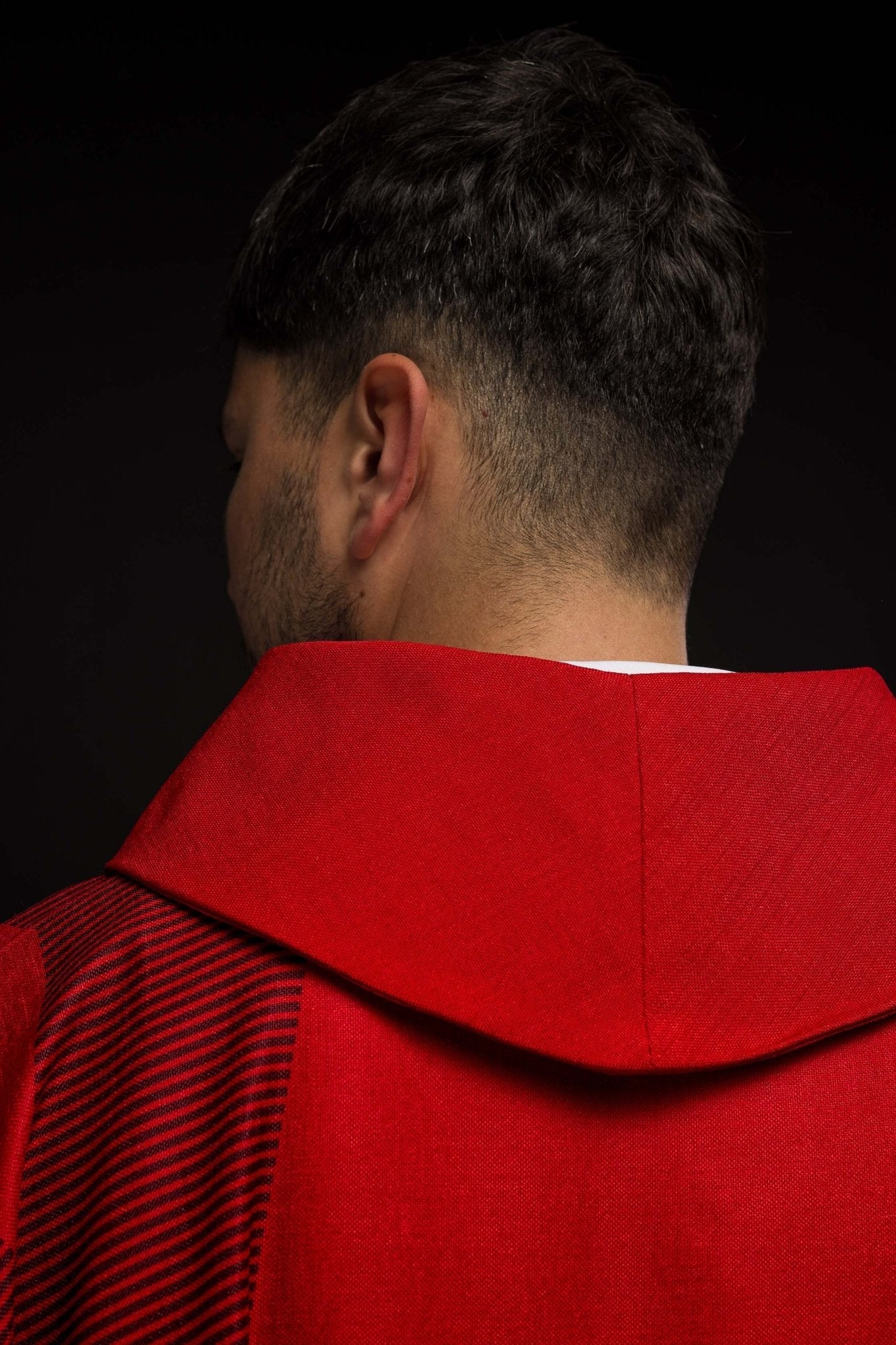 Chasuble rouge avec croix HA7036 - 02 CZERWONY - CHASUBLES.FR