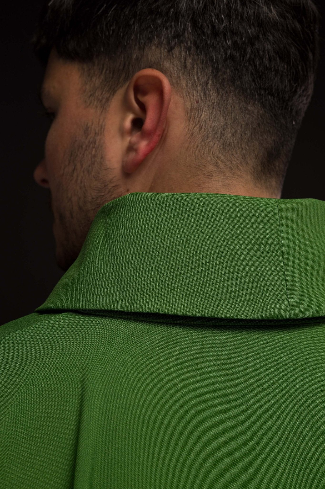 Chasuble verte avec broderie de la Croix KOR/016/01/12 ZIELONY - CHASUBLES.FR