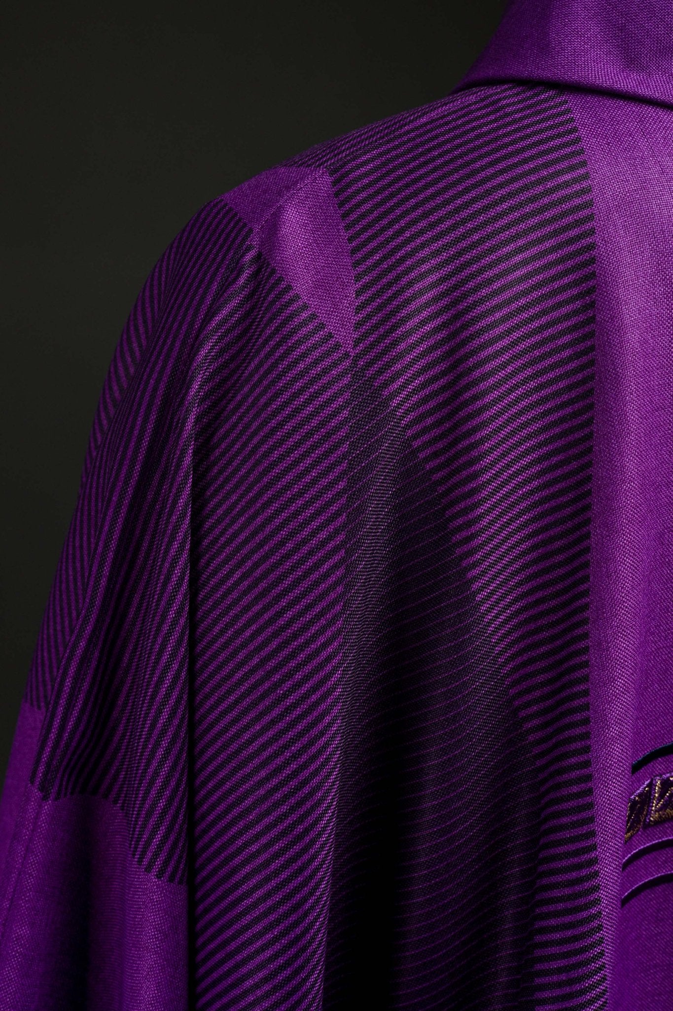 Chasuble violette avec croix HA7036-03 FIOLET - CHASUBLES.FR