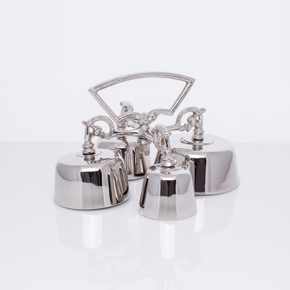 Cloches quadruples - laiton - nickel 78611N - CHASUBLES.FR