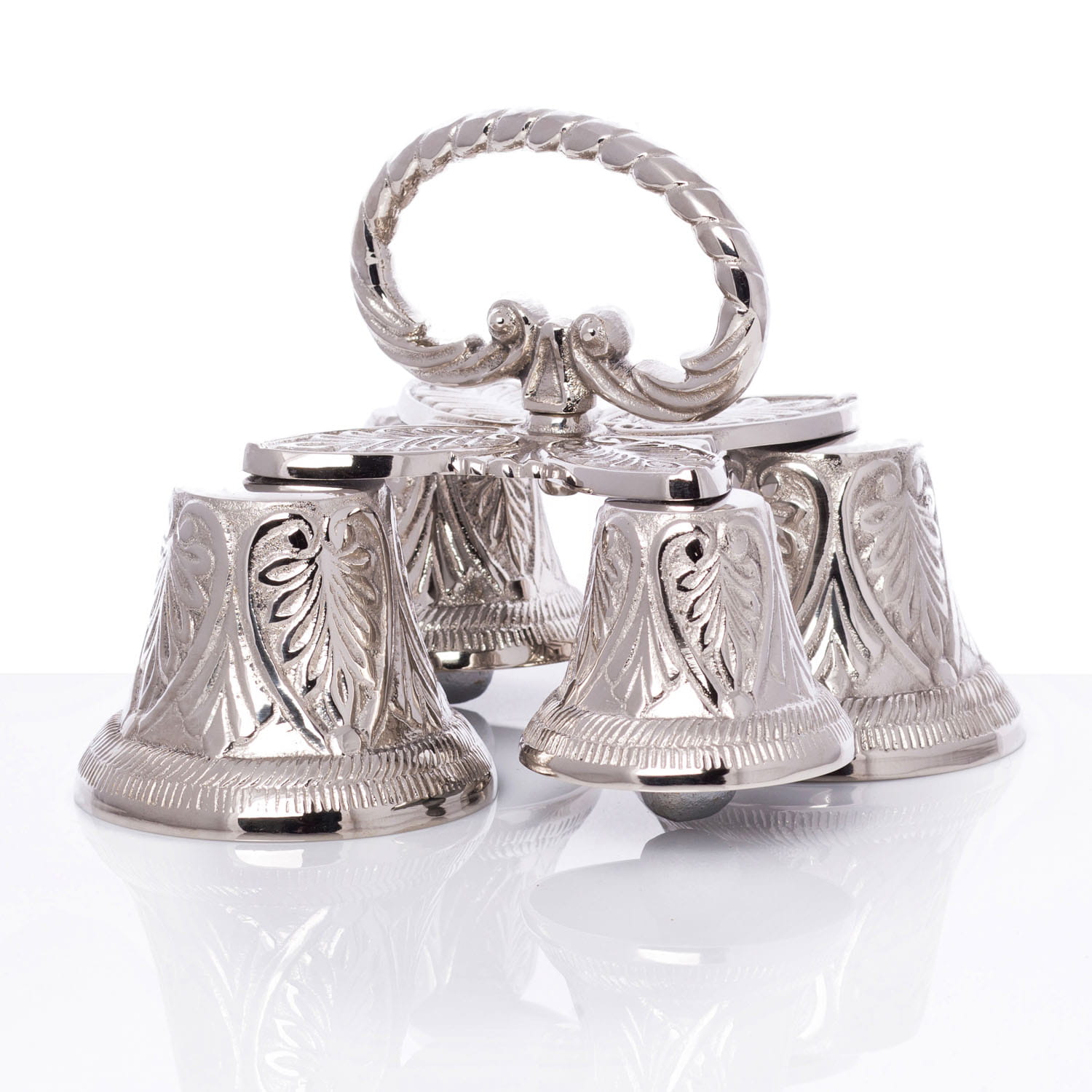 Cloches quadruples - laiton - nickel A566N - CHASUBLES.FR