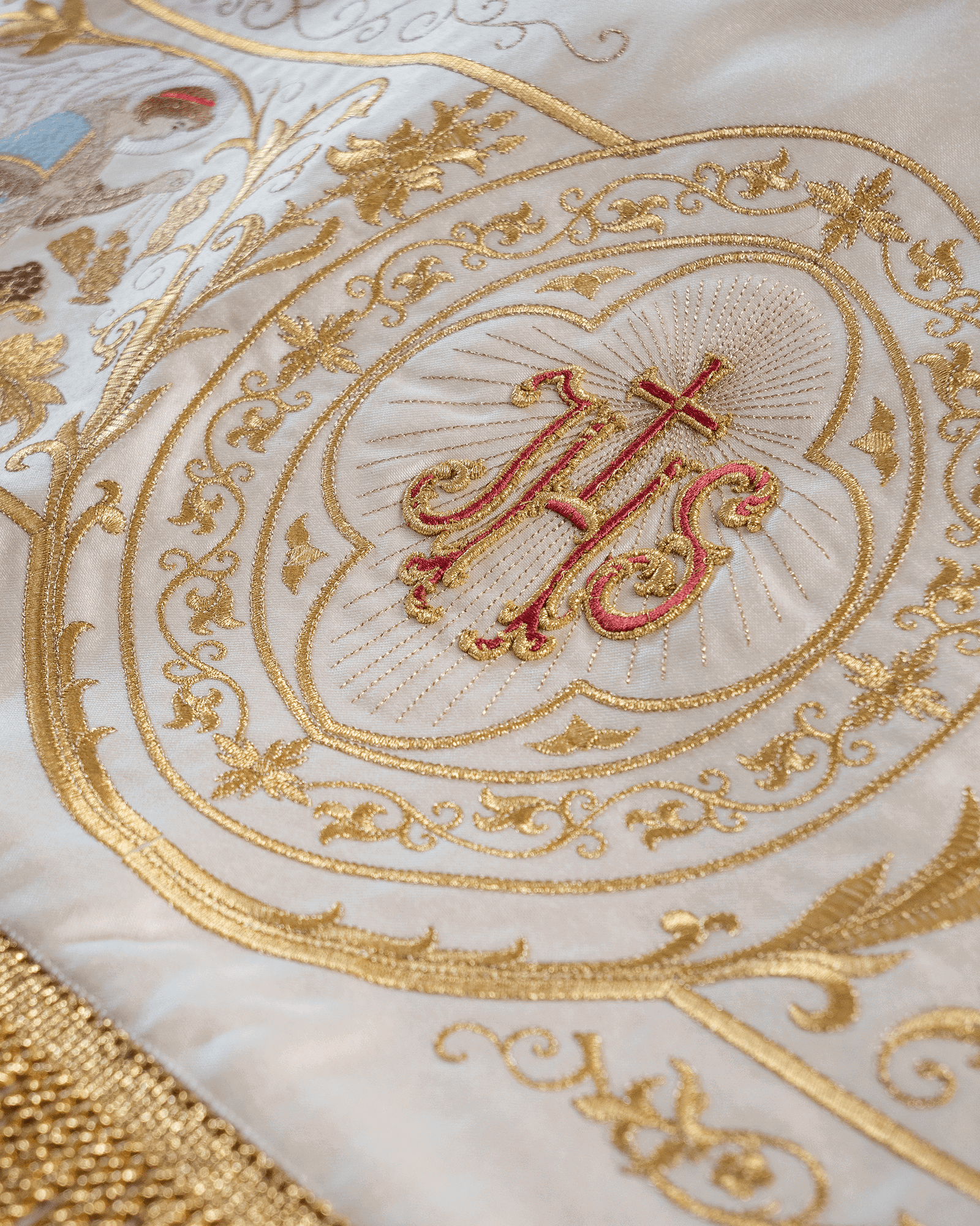Dais de procession avec motif d'anges KBA/003 130*160 - CHASUBLES.FR
