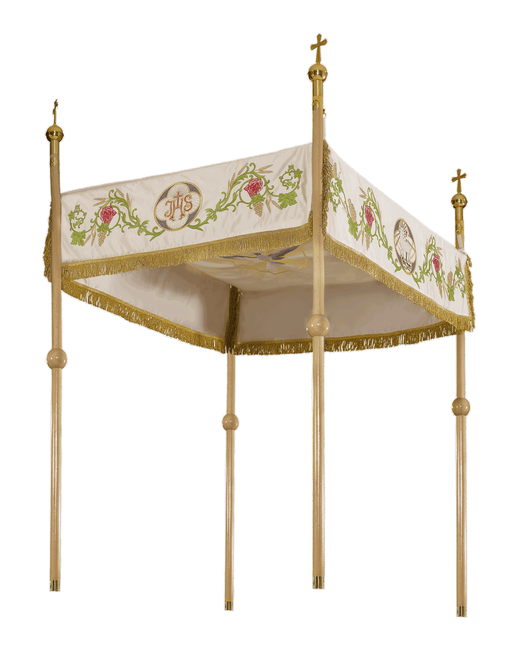 Dais de procession avec motif floral KBA/006 130*160 - CHASUBLES.FR