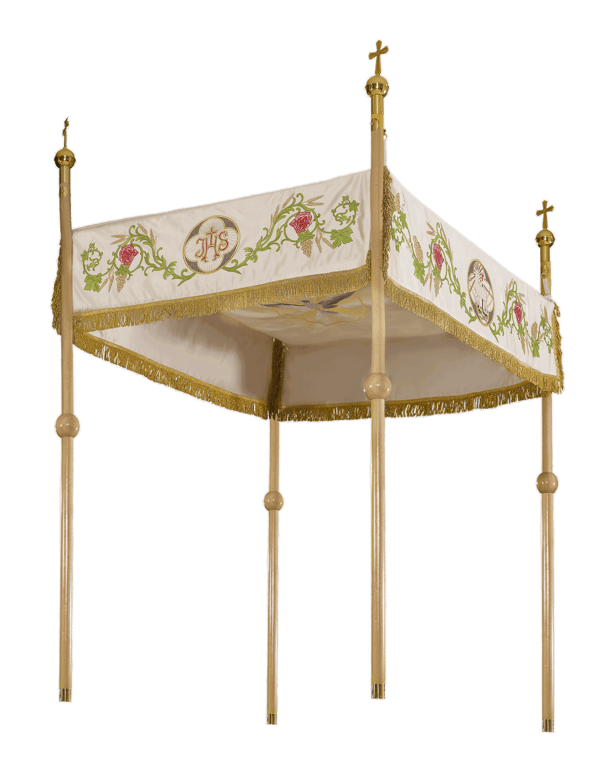Dais de procession avec motif floral KBA/006 130*160 - CHASUBLES.FR