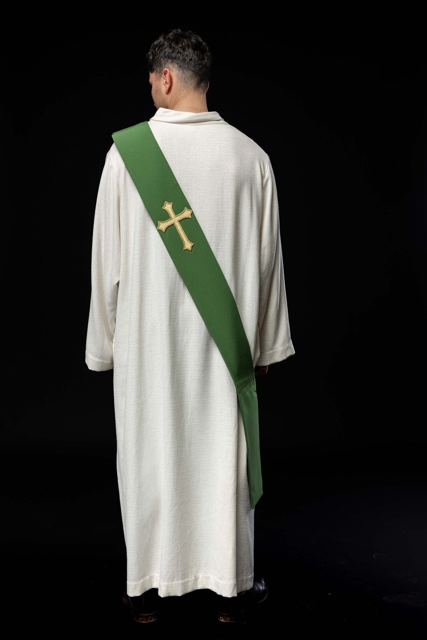 Diaconat étole Croix KSD/133/01/01 ZIELONY - CHASUBLES.FR