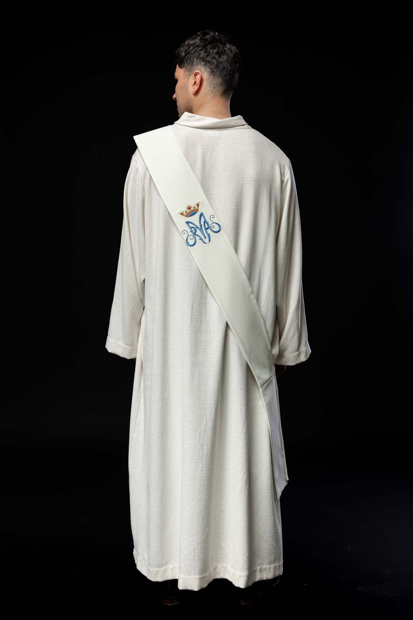Diaconat Marian stole KSD/136/05/01 ECRU - CHASUBLES.FR