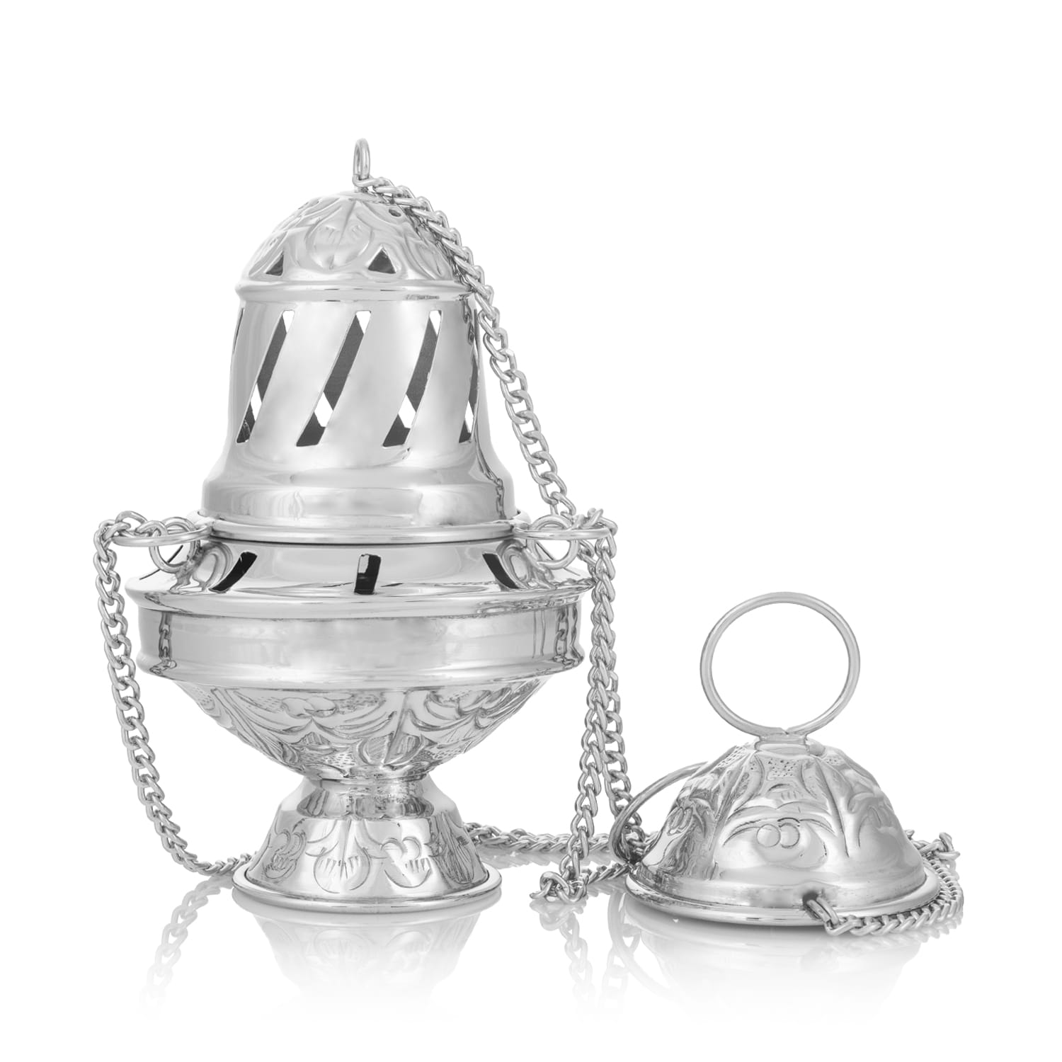 Encensoir - 15 cm - Saint - Jacques - de - Compostelle - laiton - nickel P - 01N - CHASUBLES.FR