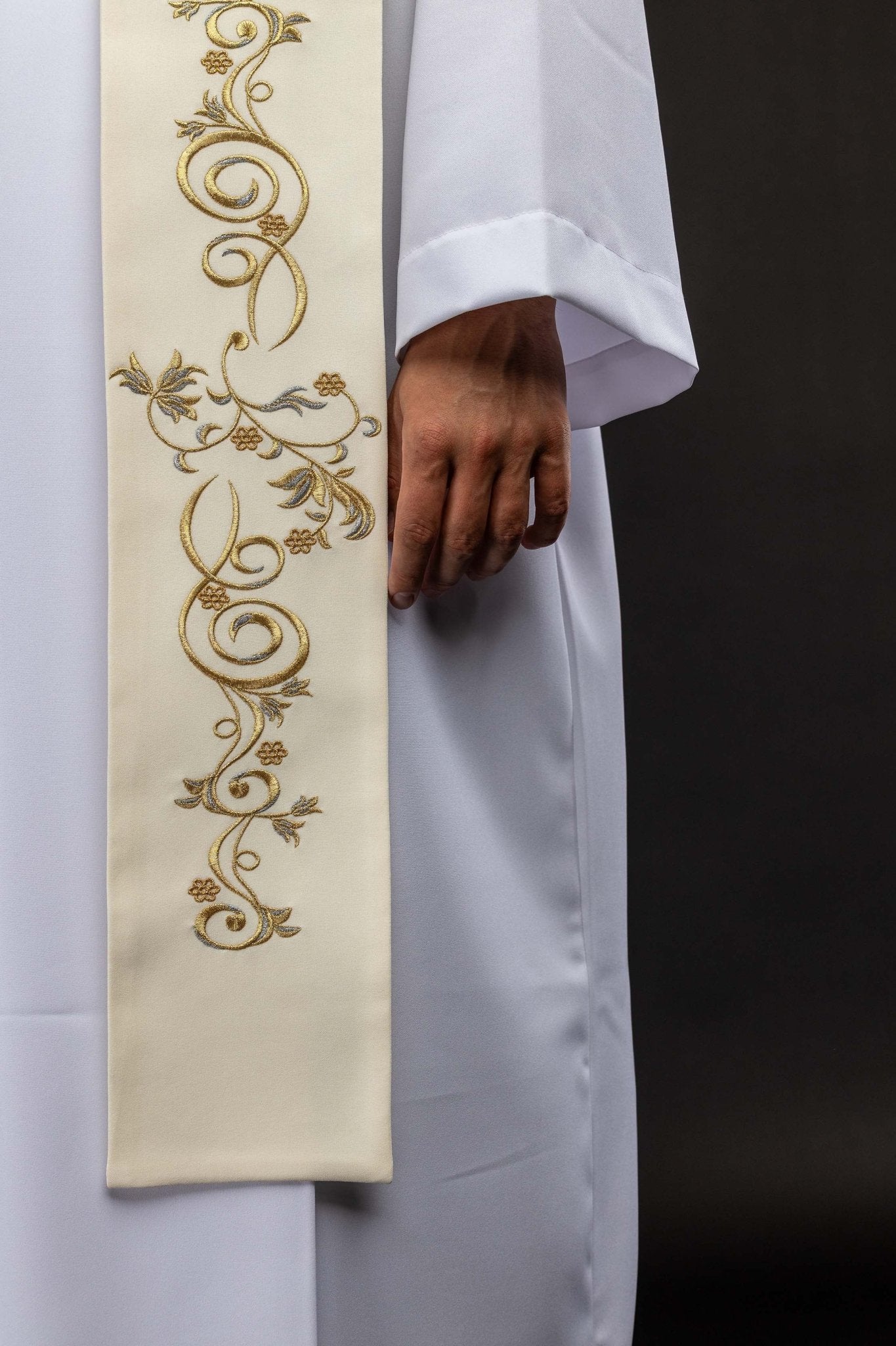 Étole brodée avec l’image de Notre-Dame de Fatima KSW2/012/05/01 - CHASUBLES.FR