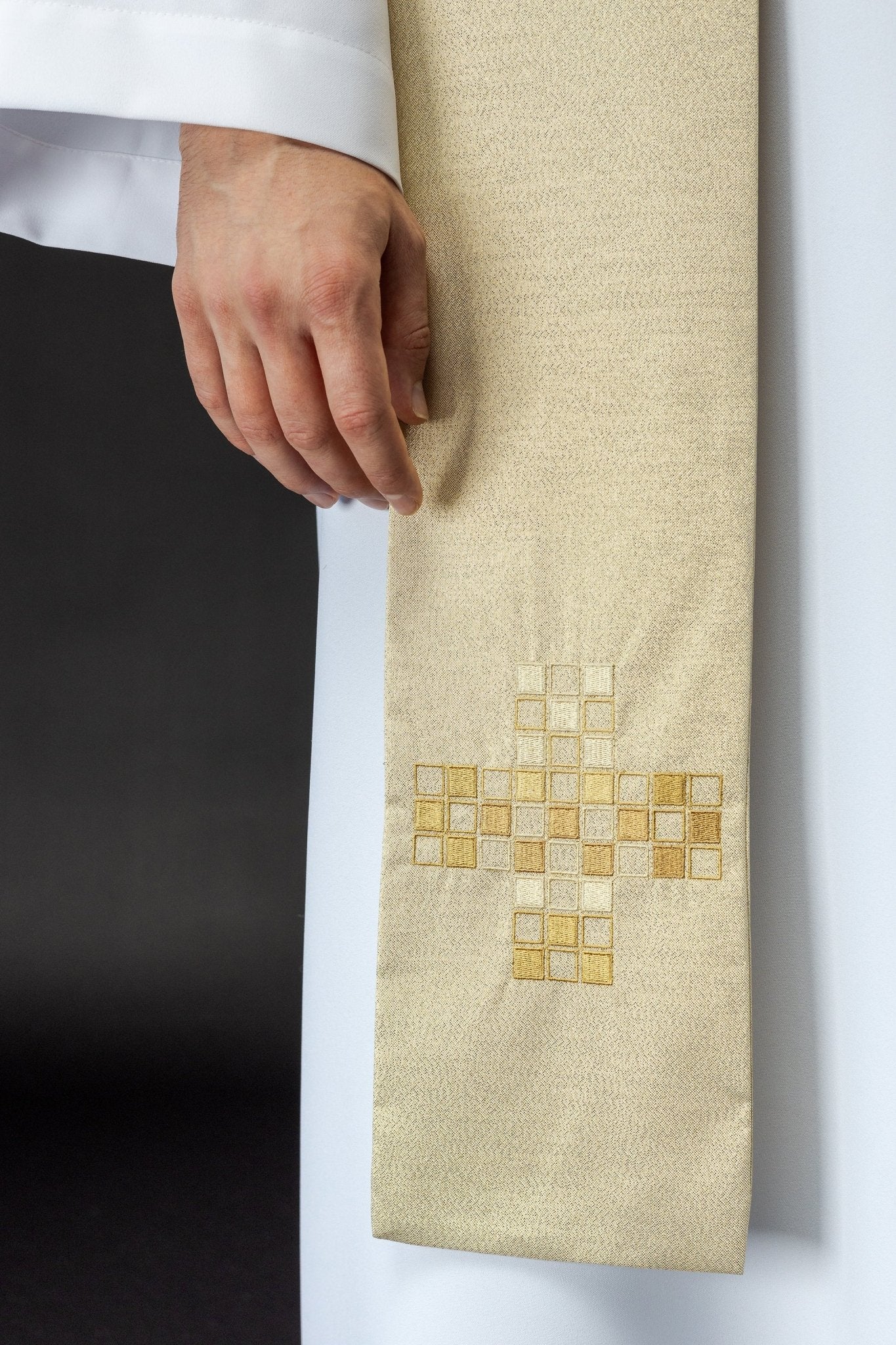 Etole brodée écru S - 2051 - 05 - 37 - CHASUBLES.FR