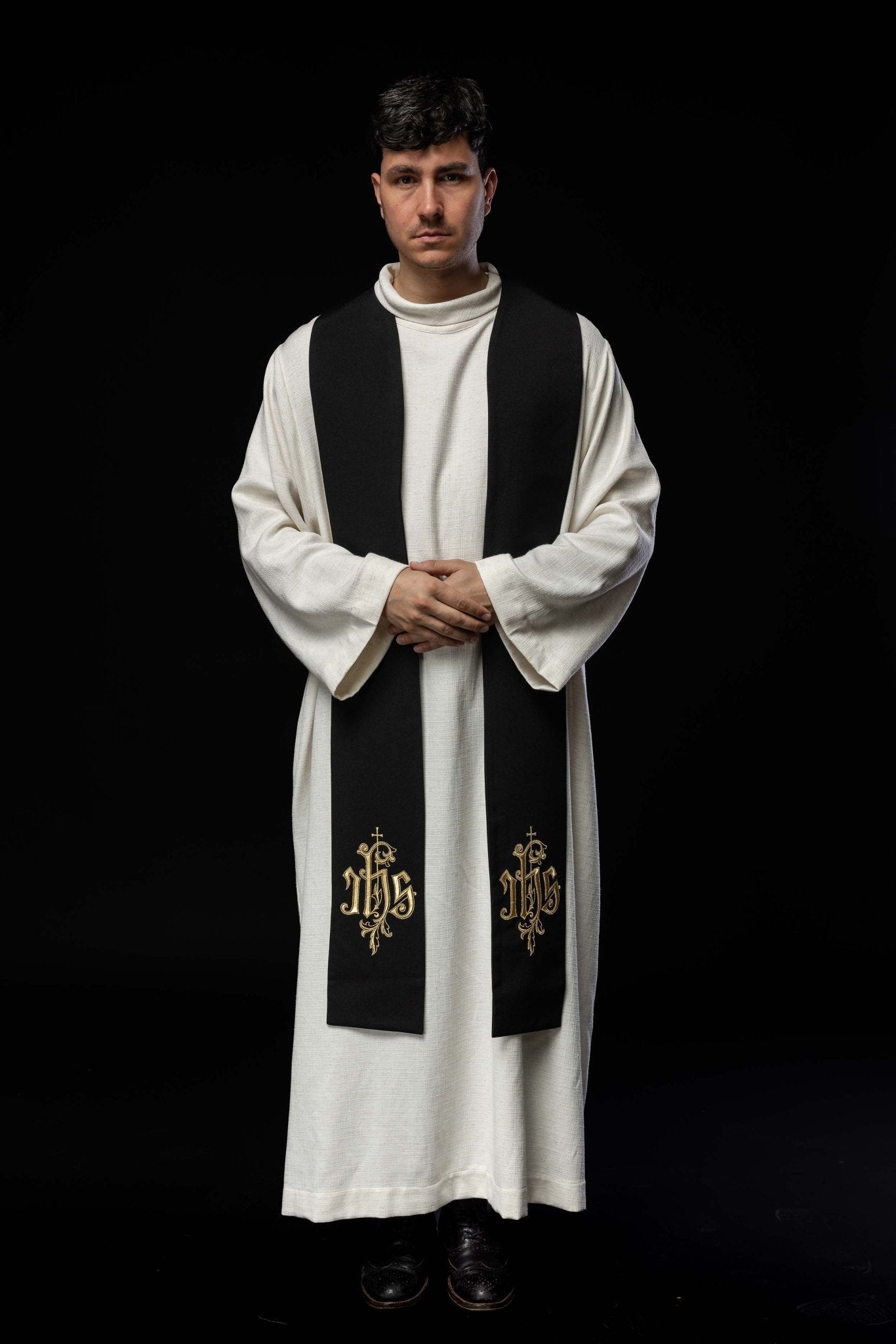 Étole brodée IHS KST/053/07/12 CZARNY - CHASUBLES.FR