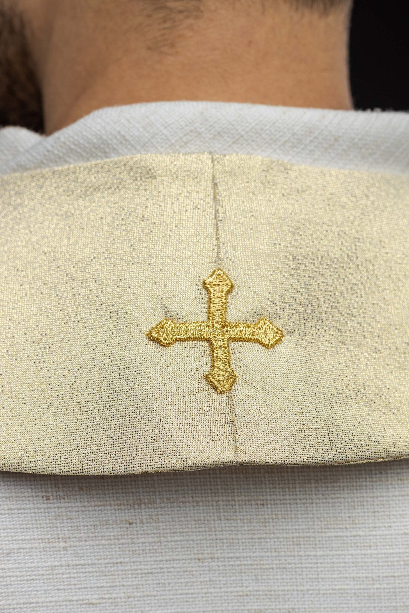 Étole brodée IHS en or KST/031/10/37 ZŁOTY - CHASUBLES.FR